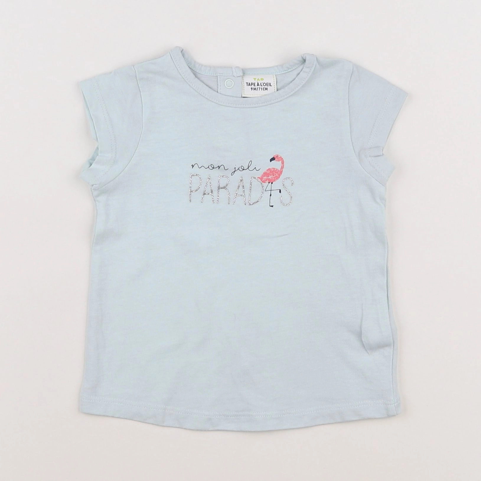 Tape à l'oeil - tee-shirt bleu - 9 mois