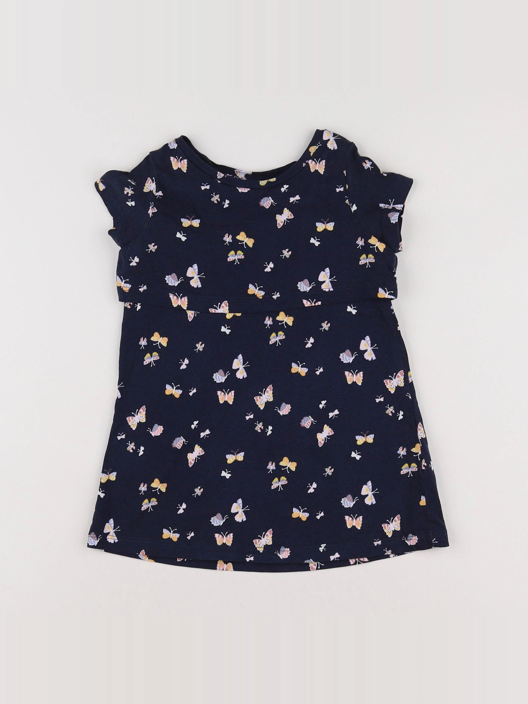Vertbaudet - robe multicolore - 2 ans