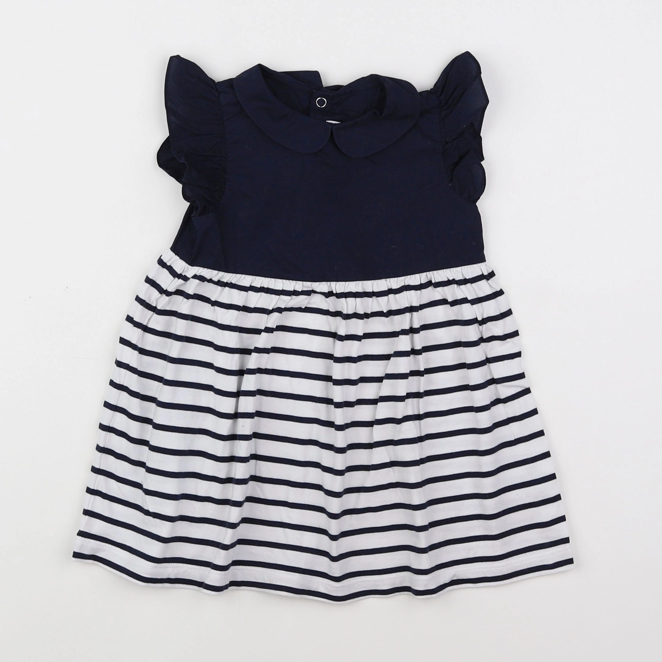 Jacadi - robe bleu, blanc - 18 mois