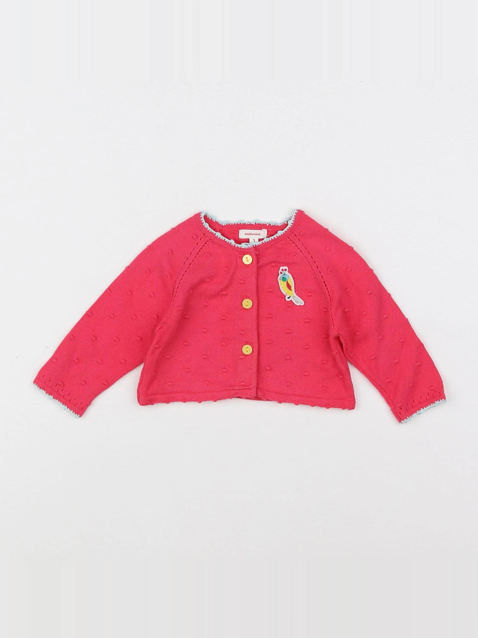 Catimini - gilet rose - 3 mois