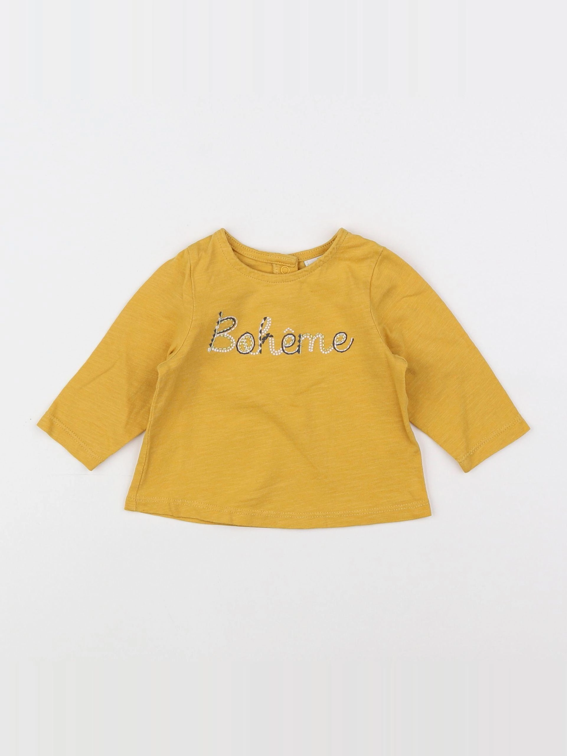 Tape à l'oeil - tee-shirt jaune, or - 3 mois