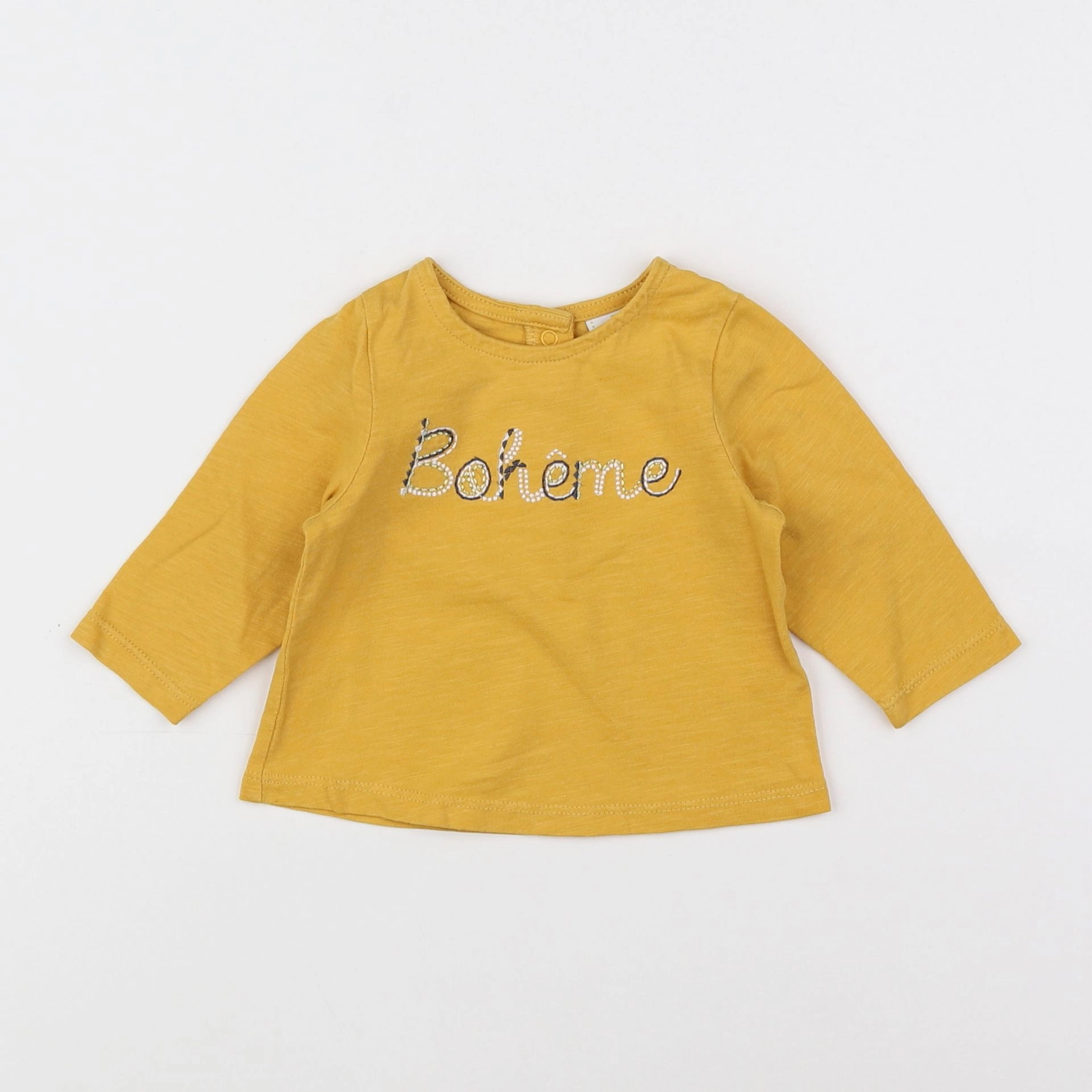 Tape à l'oeil - tee-shirt jaune, or - 3 mois