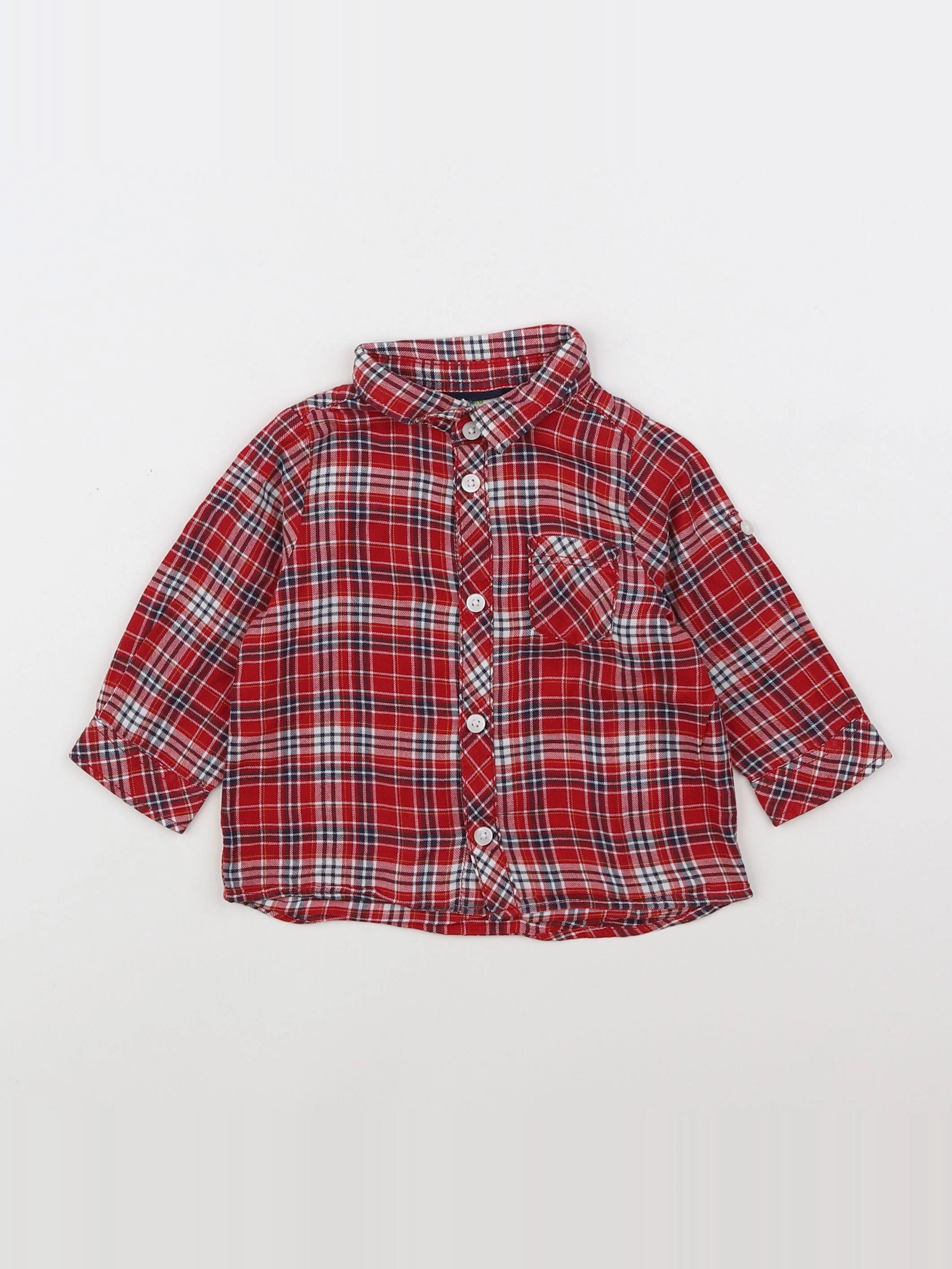 Tape à l'oeil - chemise rouge - 9 mois
