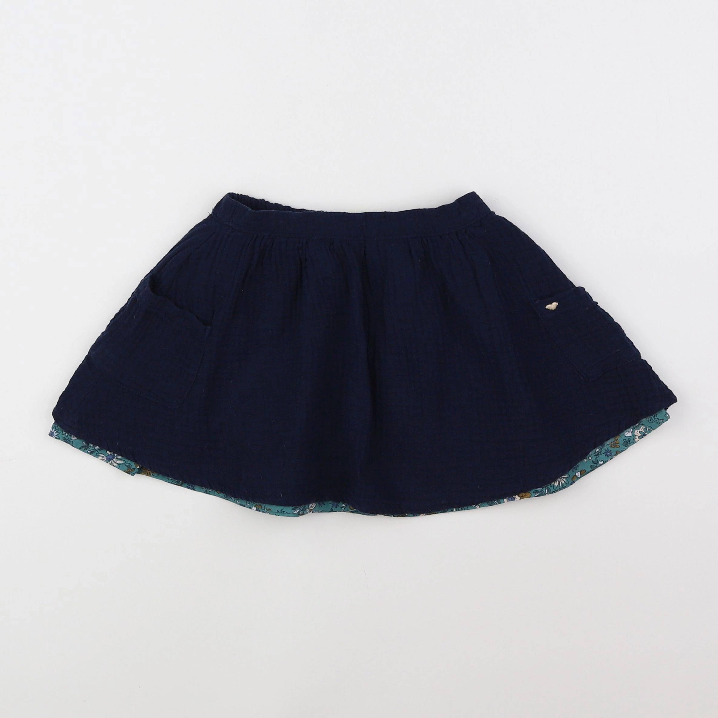 Vertbaudet - jupe bleu - 4 ans