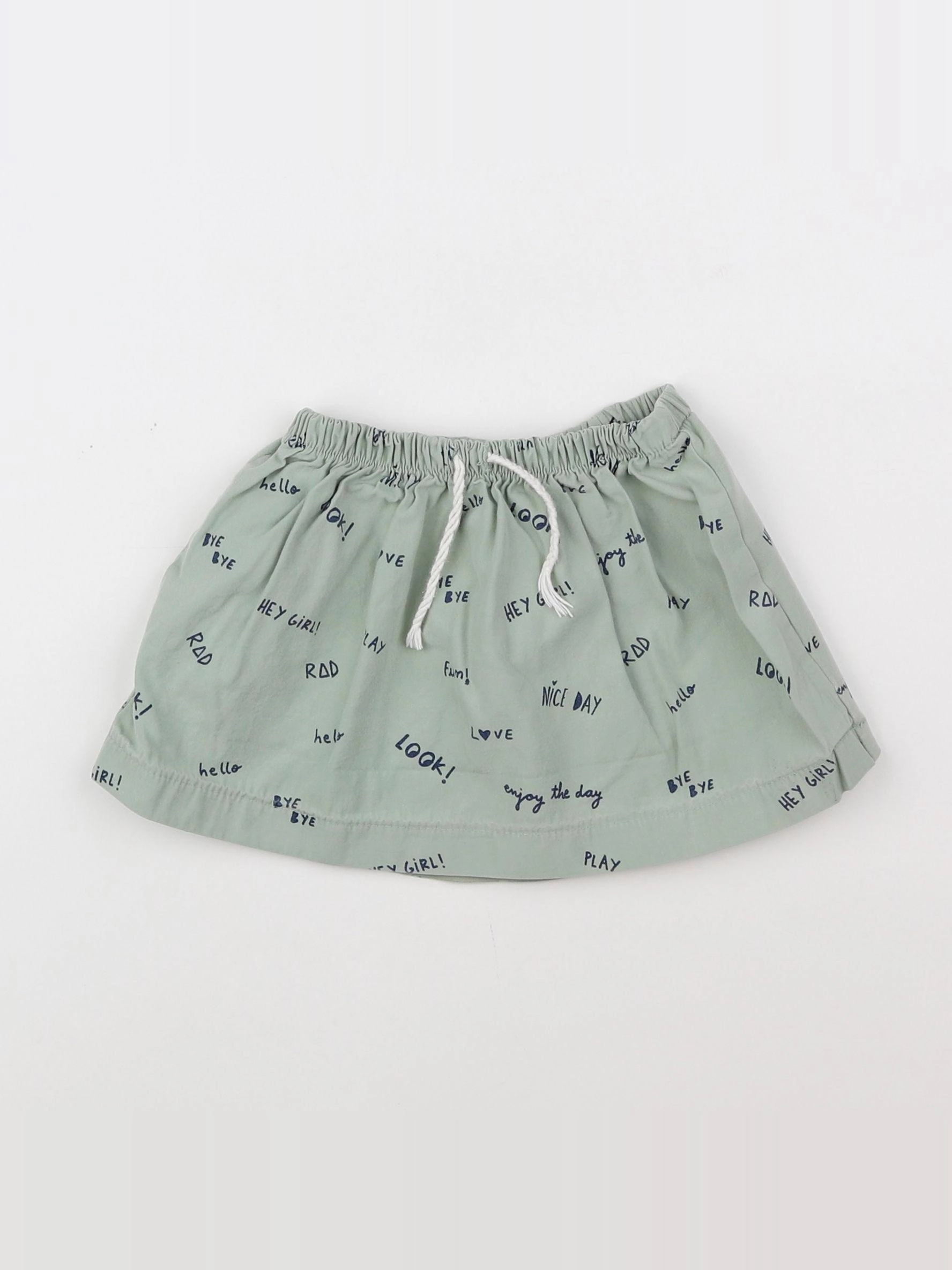 Zara - jupe vert - 12/18 mois
