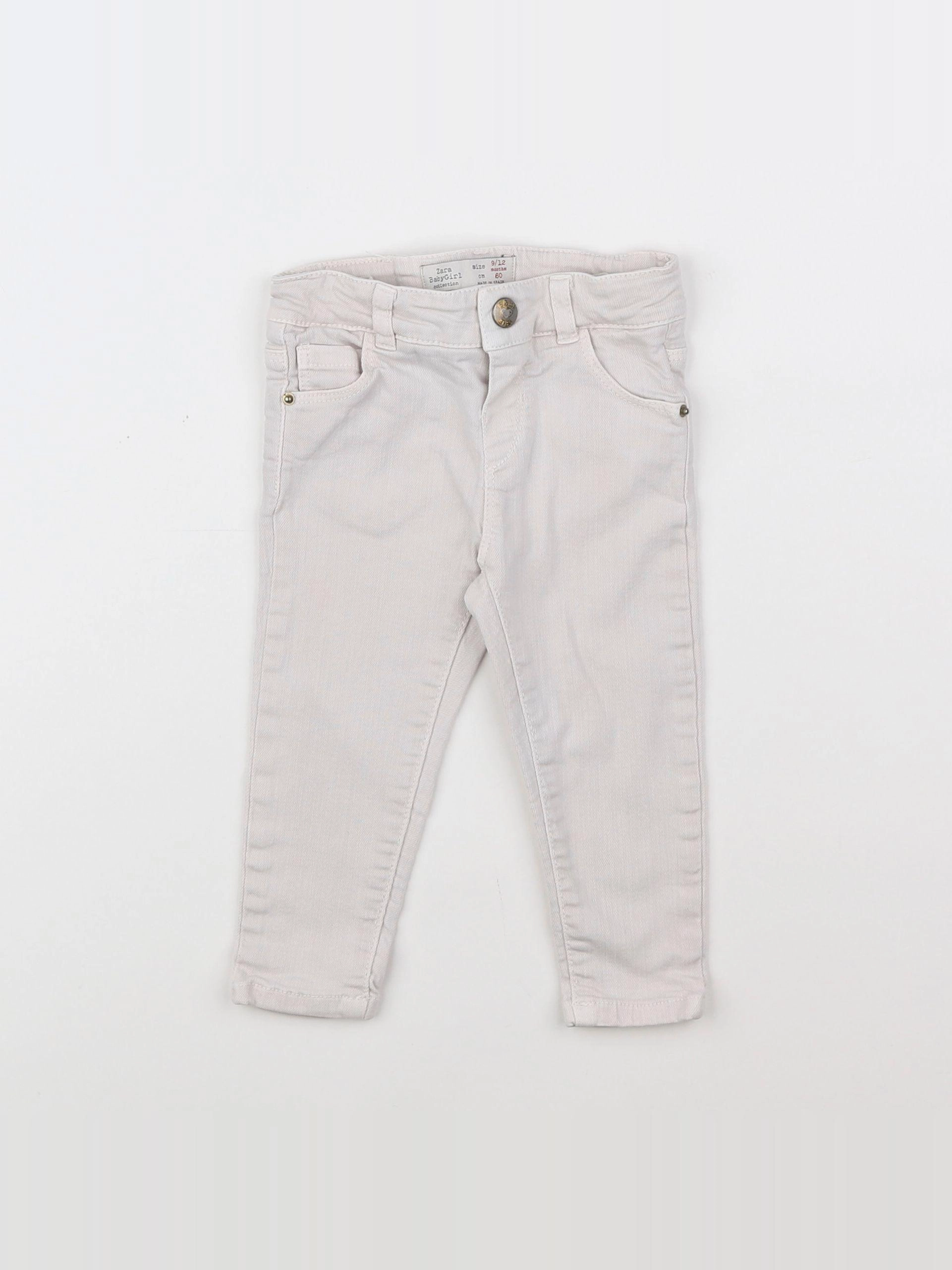 Zara - jean beige - 9/12 mois