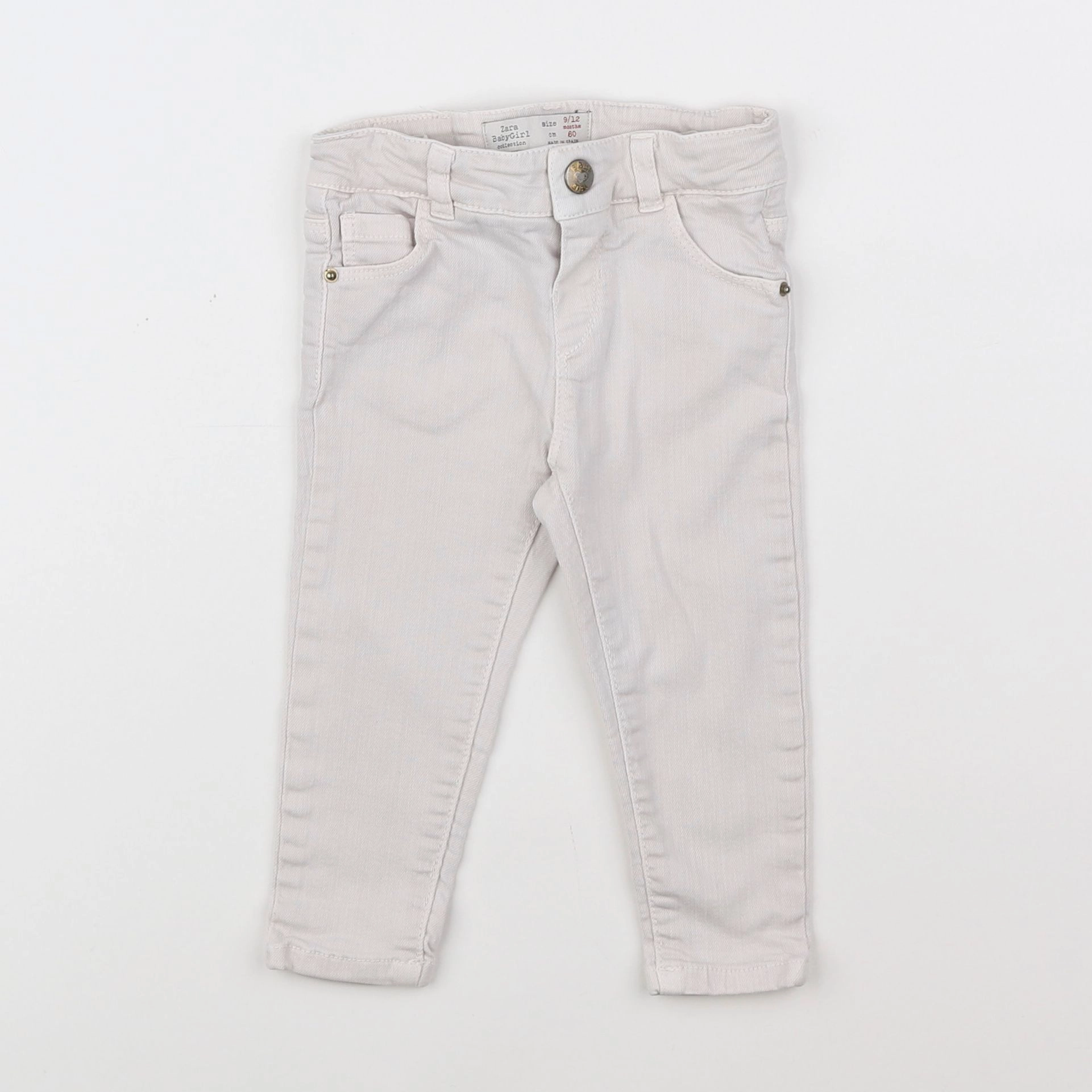 Zara - jean beige - 9/12 mois