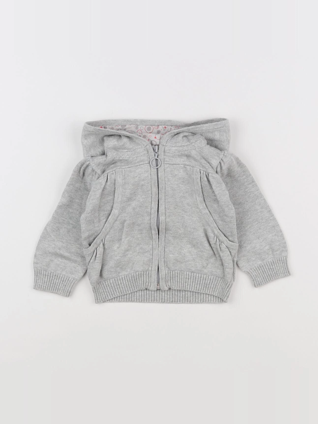 Tape à l'oeil - gilet gris - 6 mois