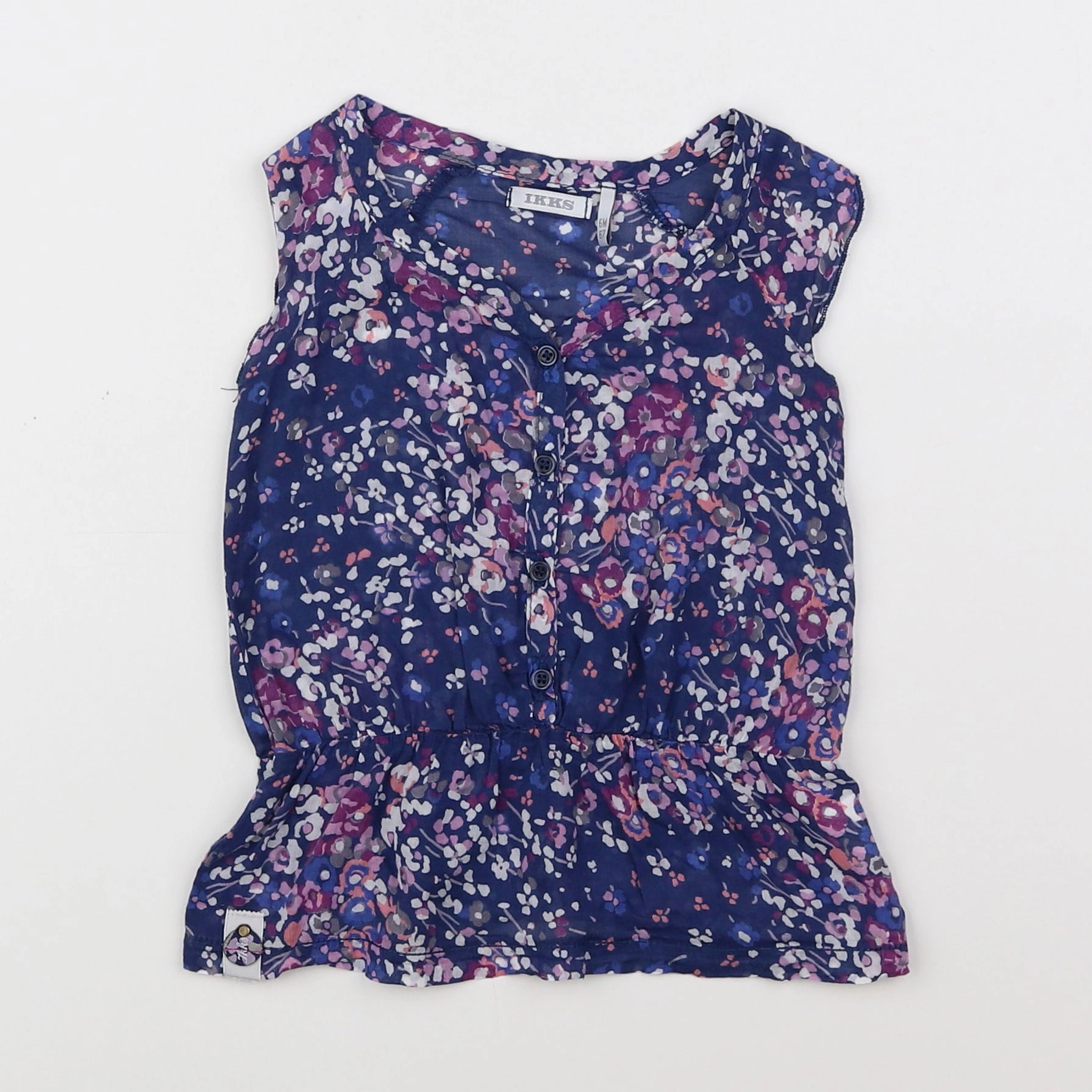 IKKS - blouse violet - 6 mois
