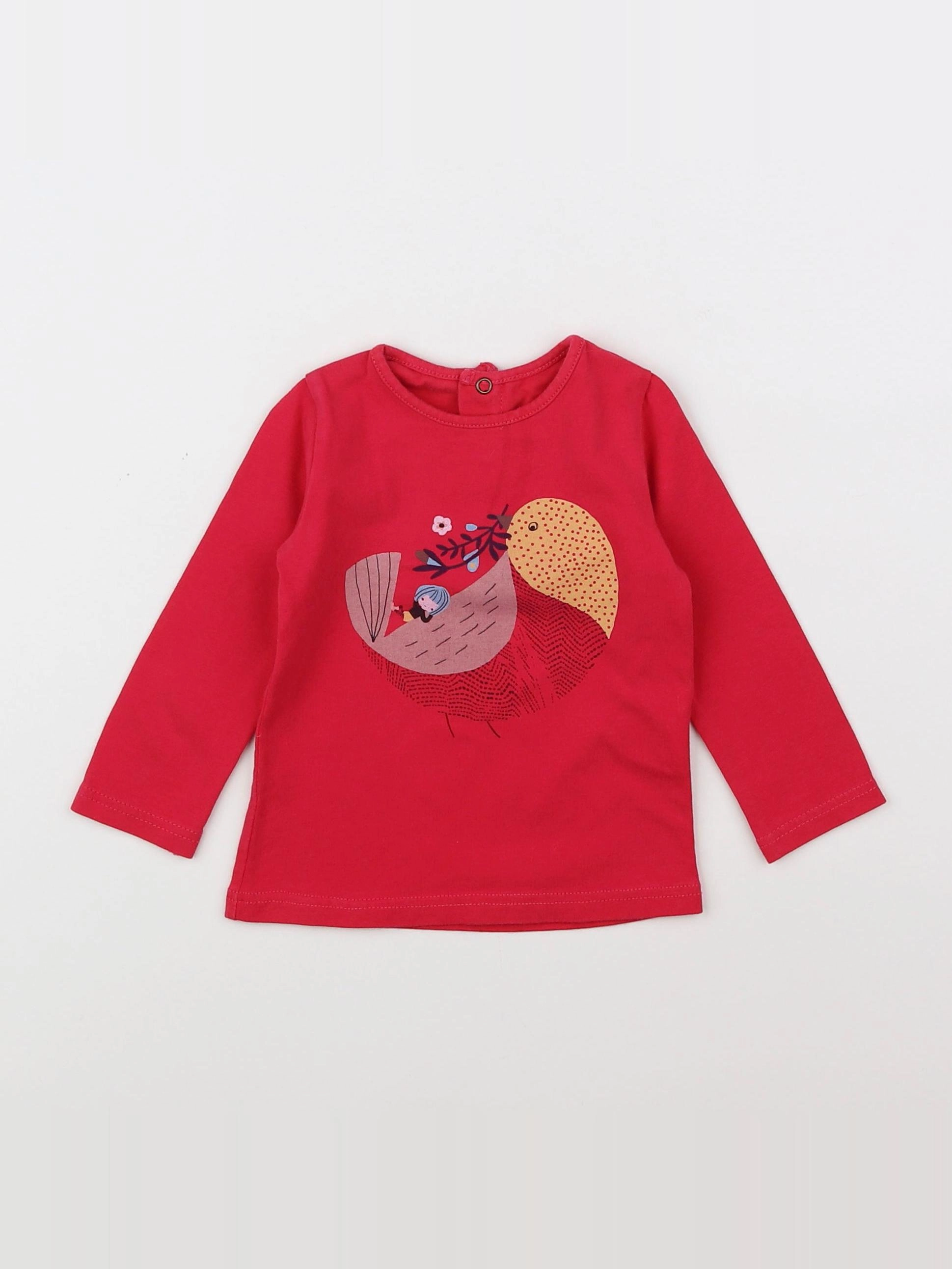 Catimini - tee-shirt rose - 12 mois