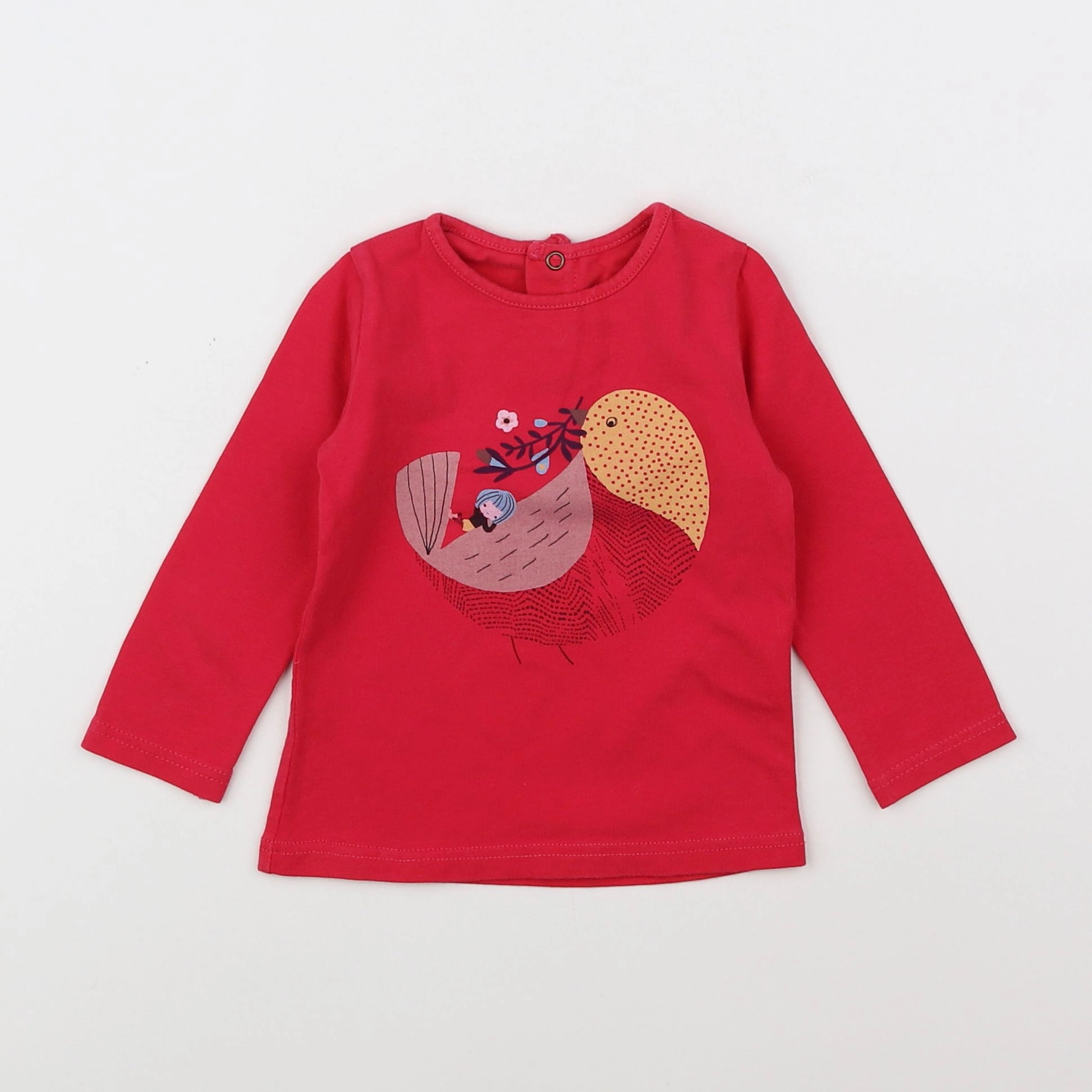 Catimini - tee-shirt rose - 12 mois