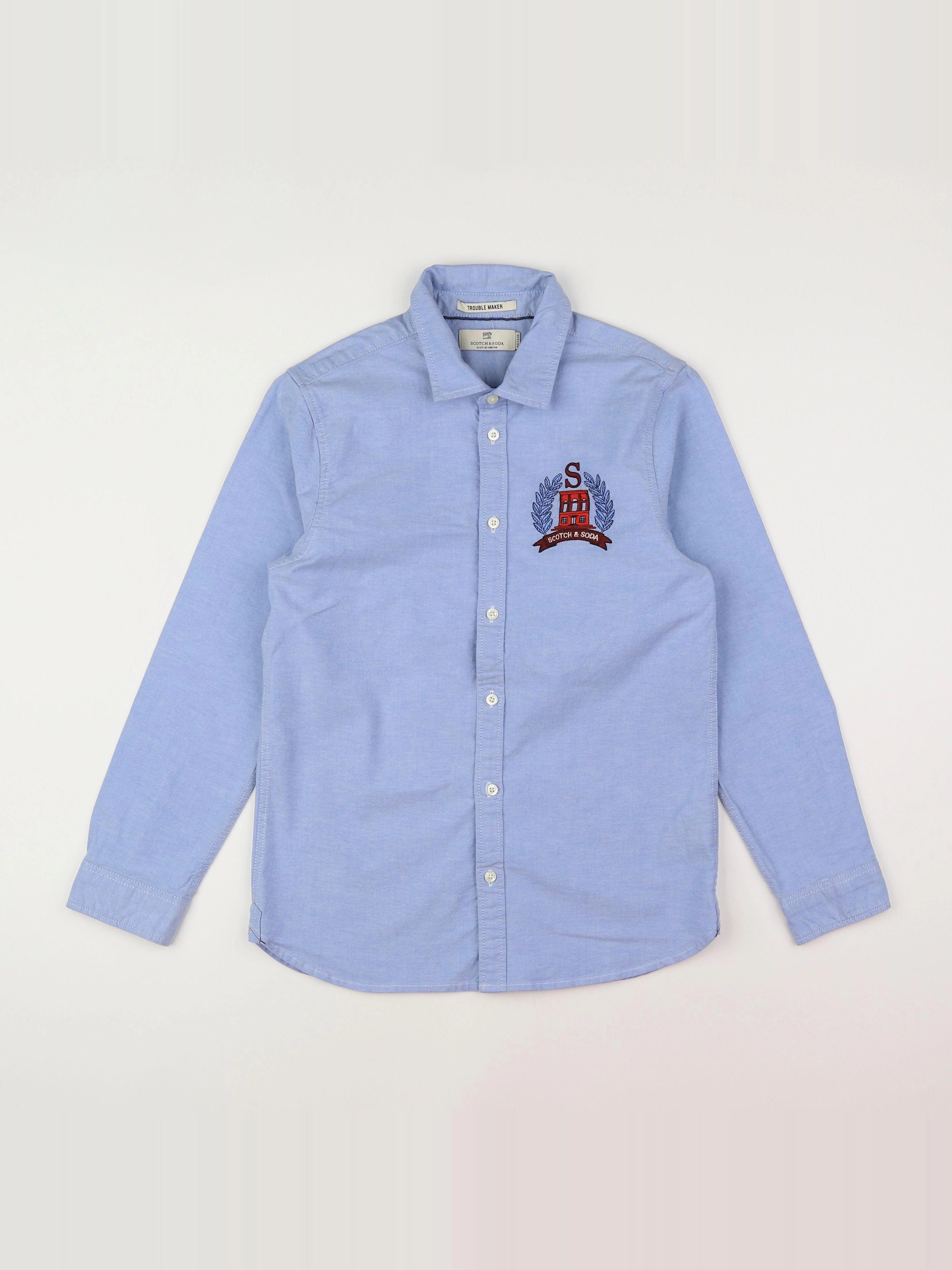 Scotch & Soda - chemise bleu - 10 ans