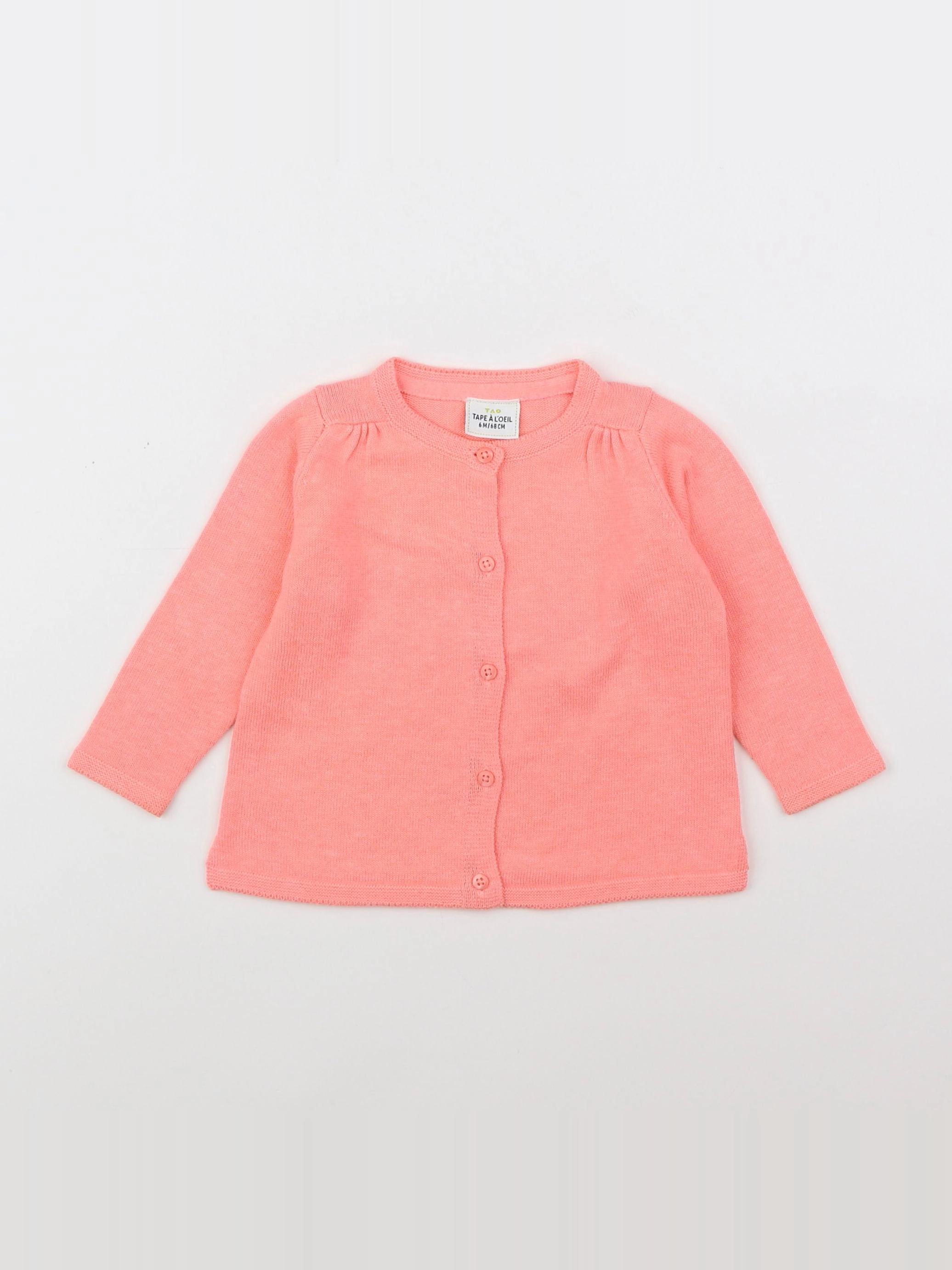 Tape à l'oeil - gilet orange - 6 mois