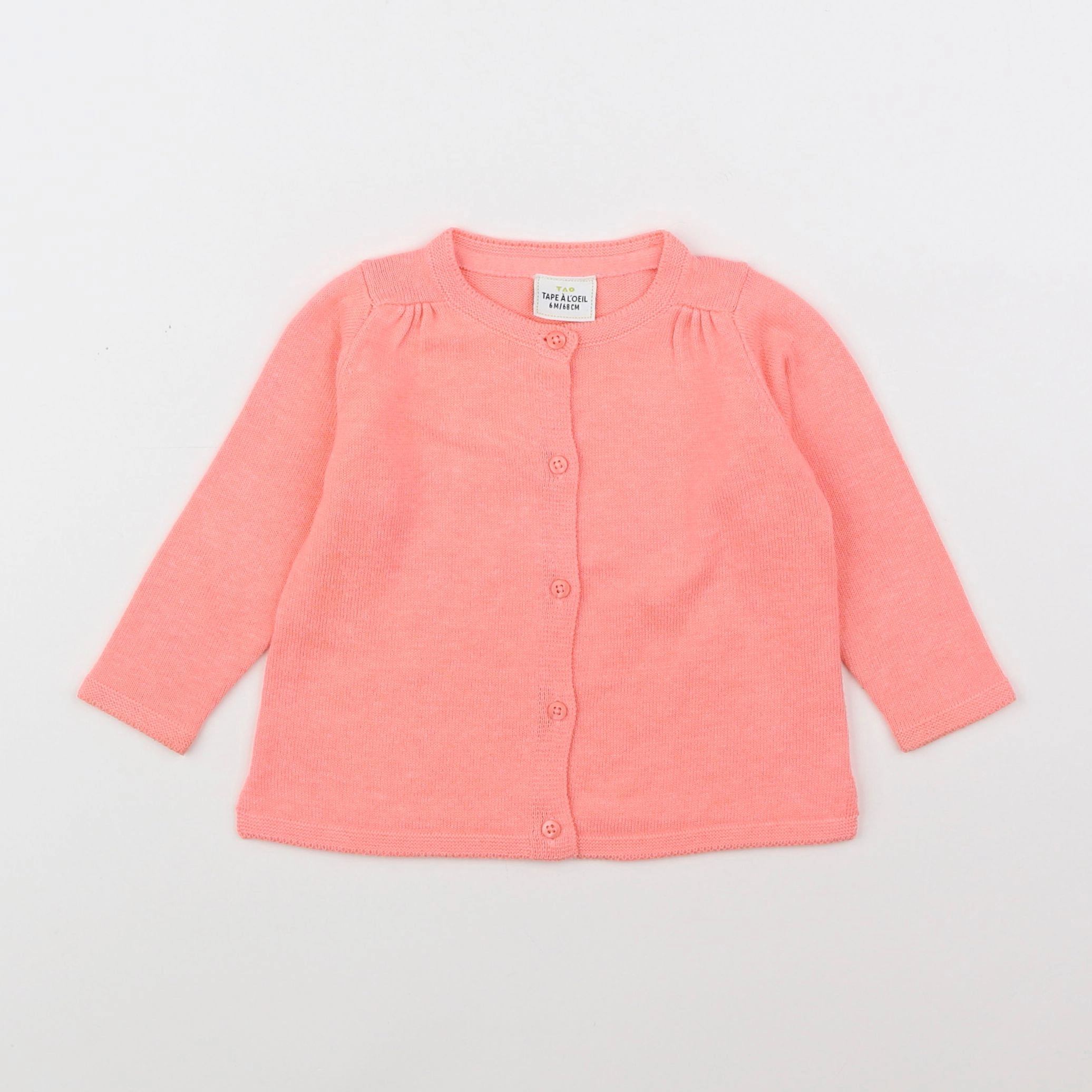 Tape à l'oeil - gilet orange - 6 mois