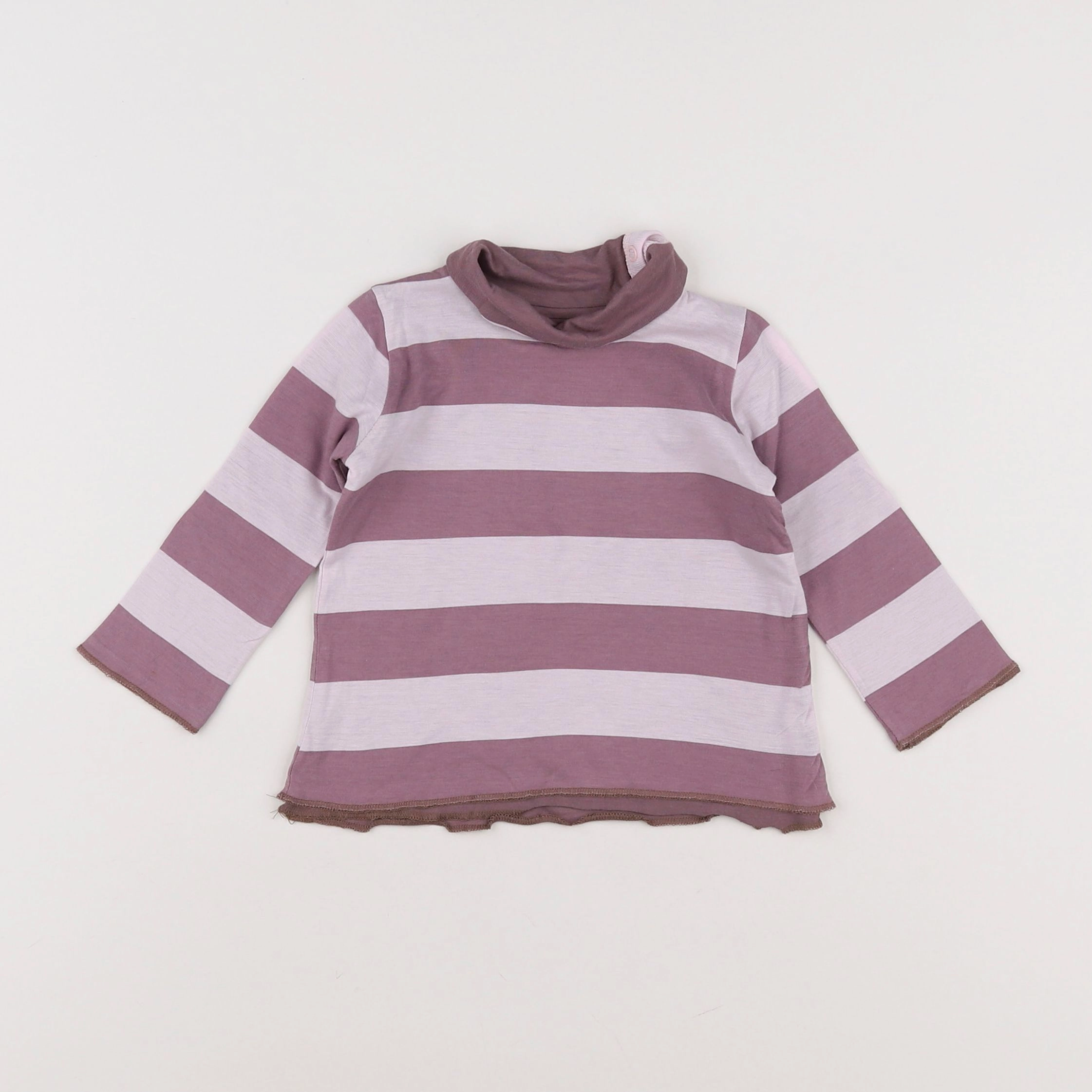 Petit Bateau - sous-pull violet - 6 mois