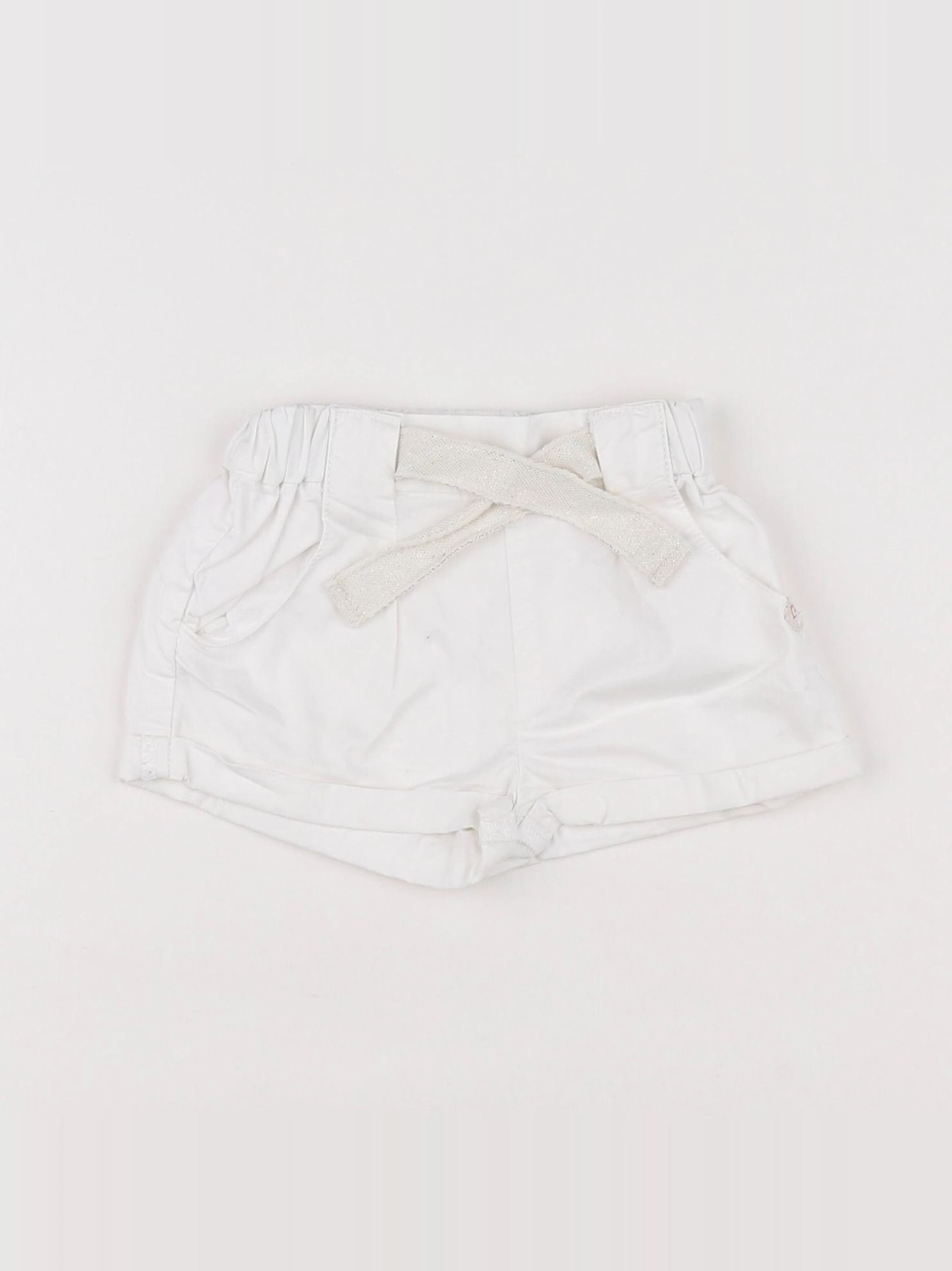 Zara - short blanc - 3/6 mois