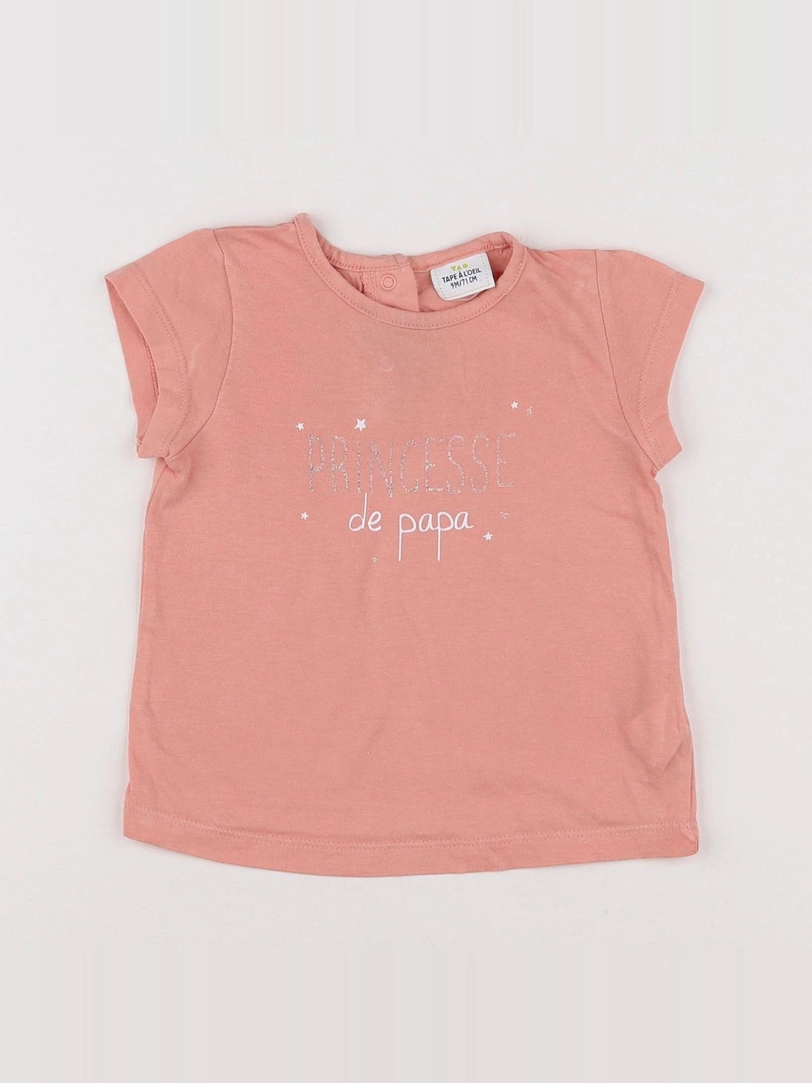 Tape à l'oeil - tee-shirt rose - 9 mois