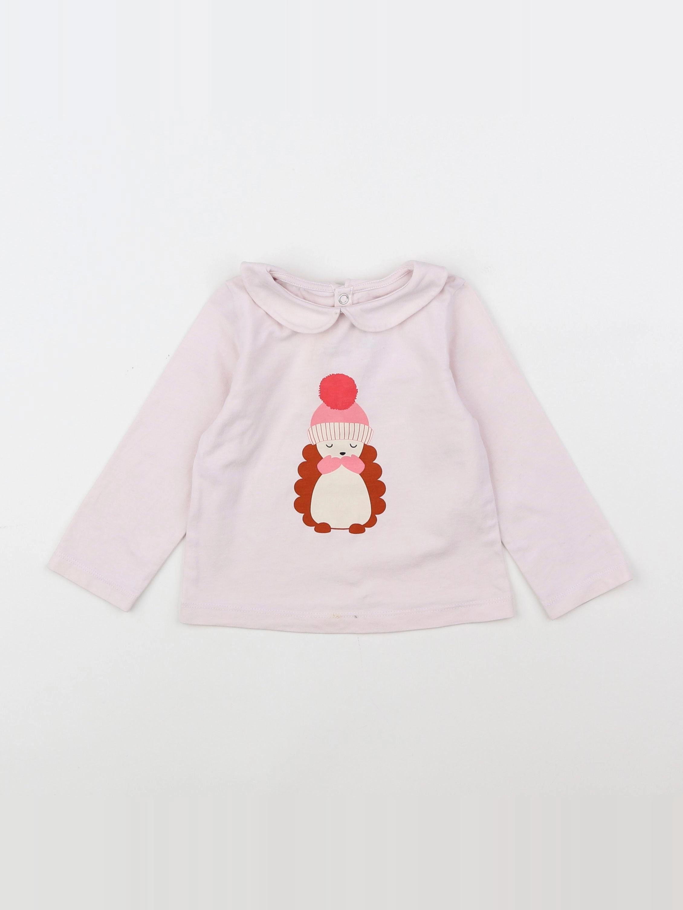 Jacadi - tee-shirt rose - 18 mois
