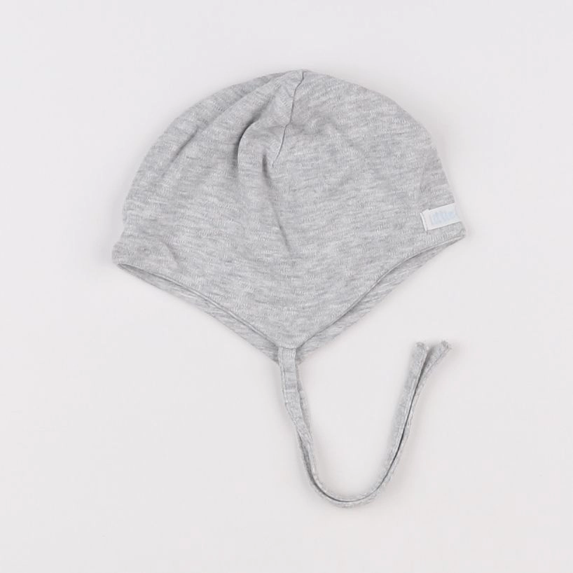 H&M - bonnet gris - 3/6 mois