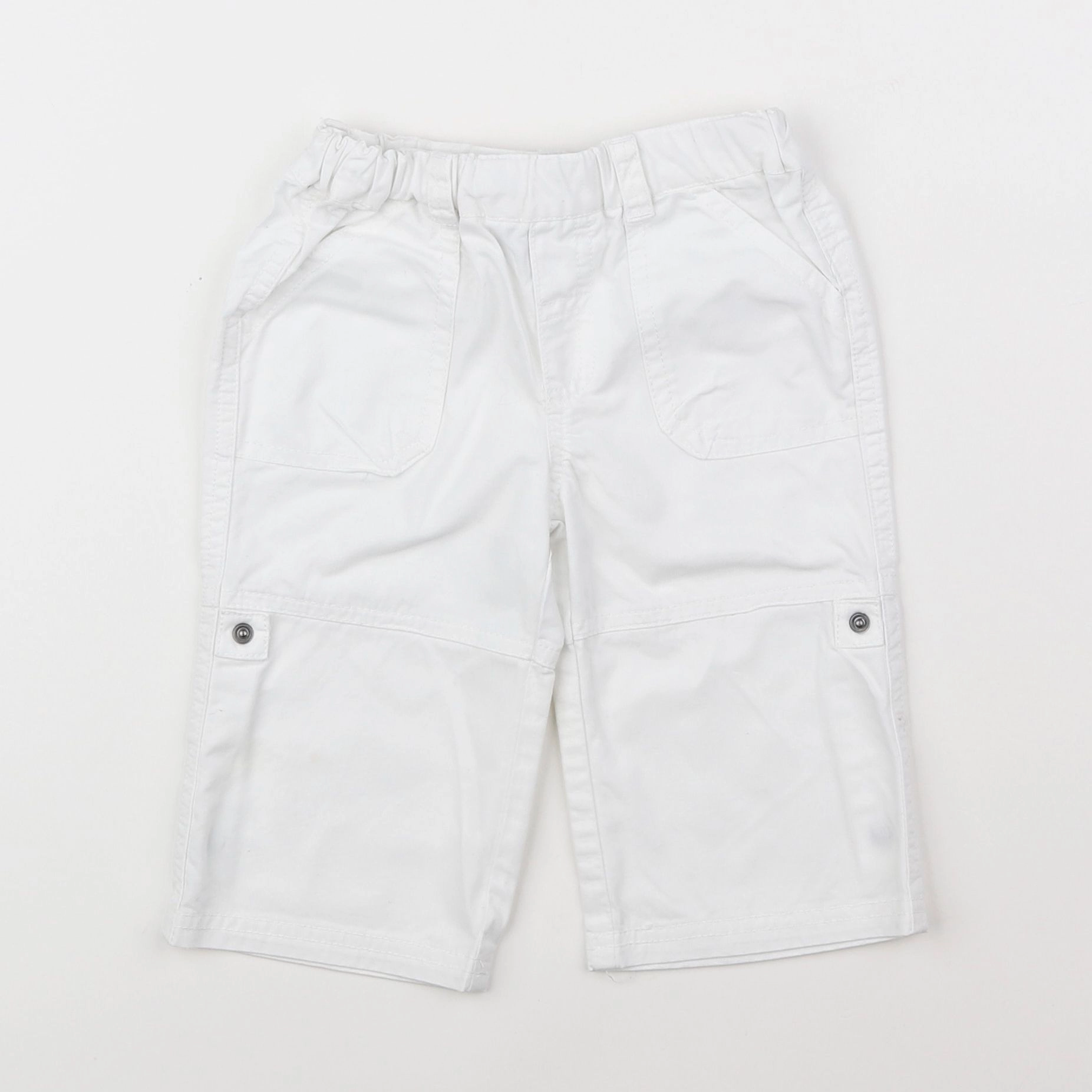 Vertbaudet - pantalon blanc - 12 mois