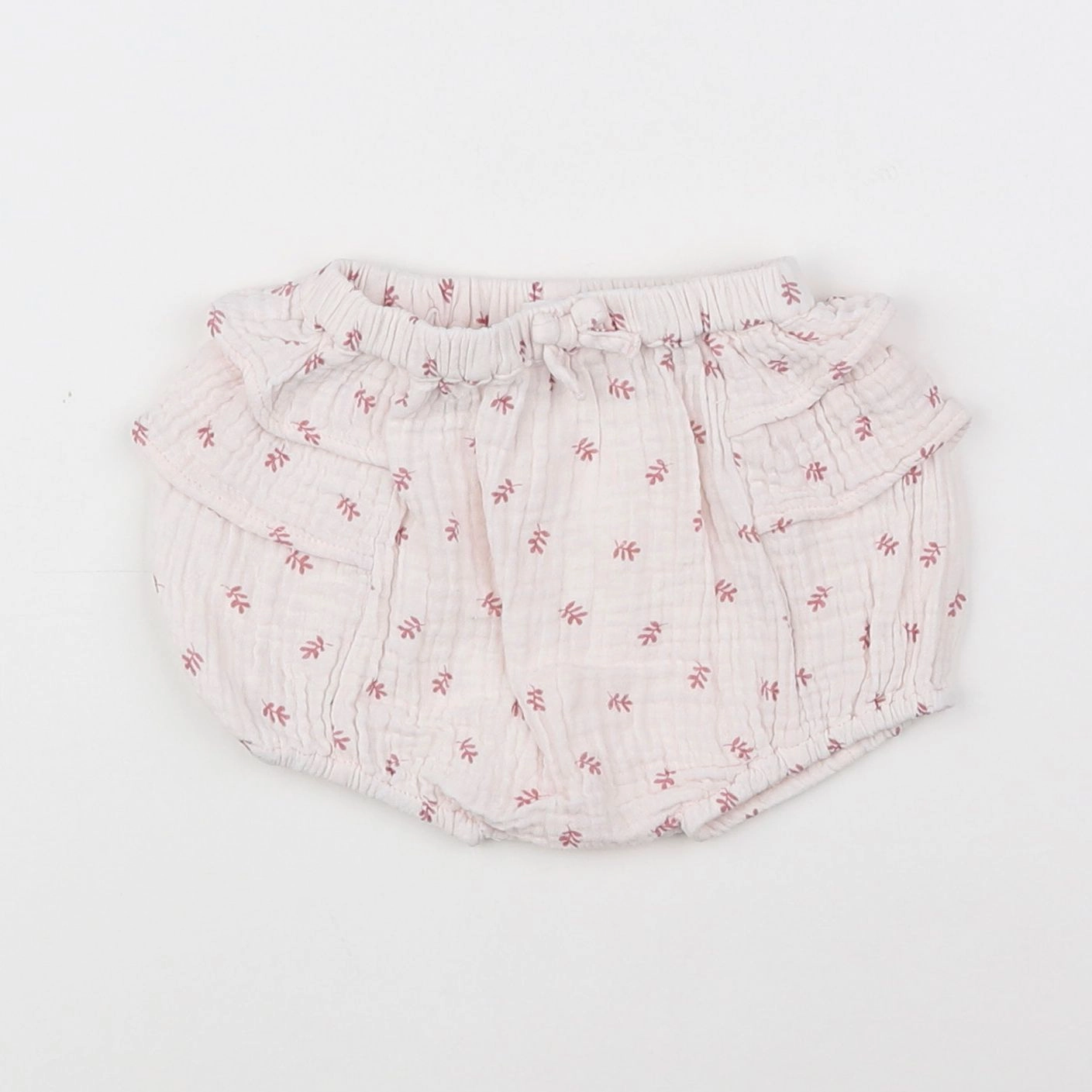 Boutchou - bloomer blanc, rose - 1 mois