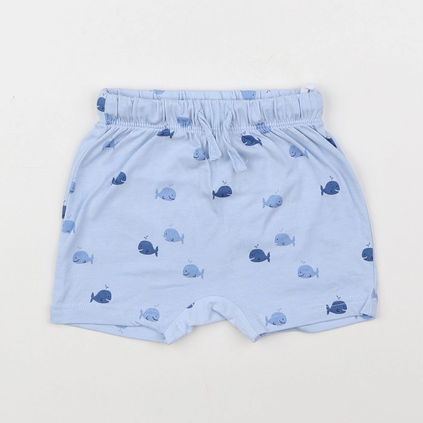 H&M - short bleu - 3 mois