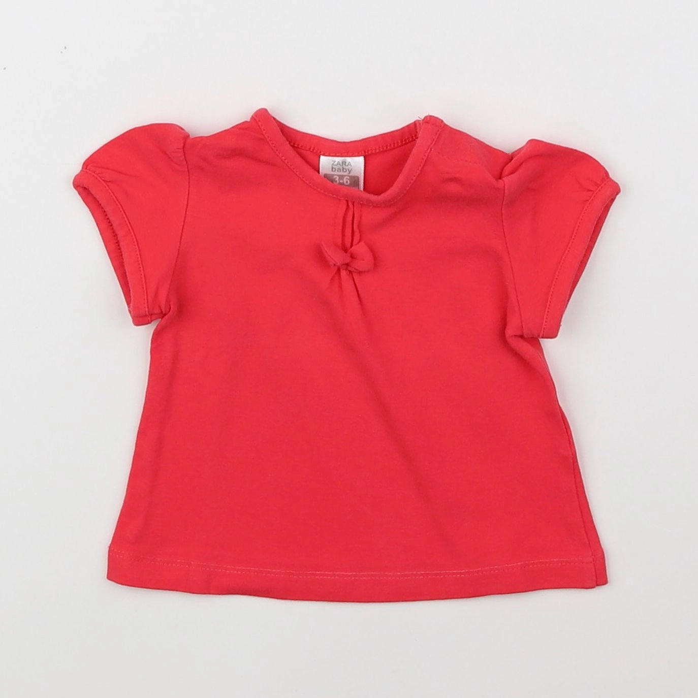 Zara - tee-shirt rose - 3/6 mois