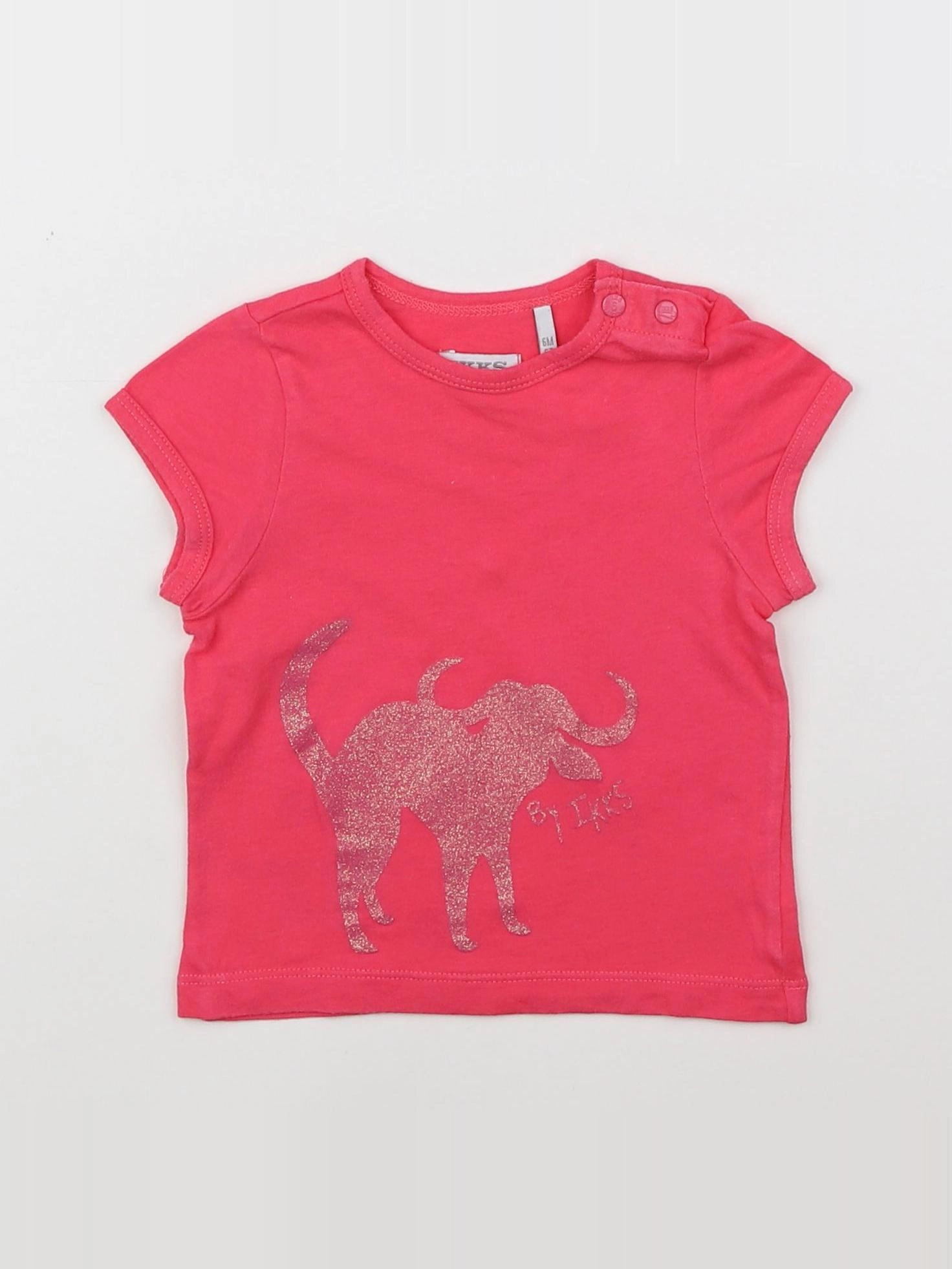 IKKS - tee-shirt rose - 6 mois