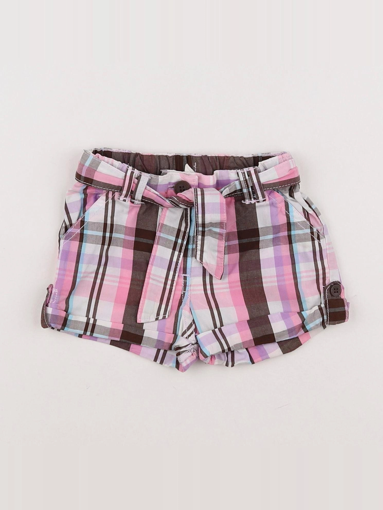 H&M - short rose, marron - 6 mois