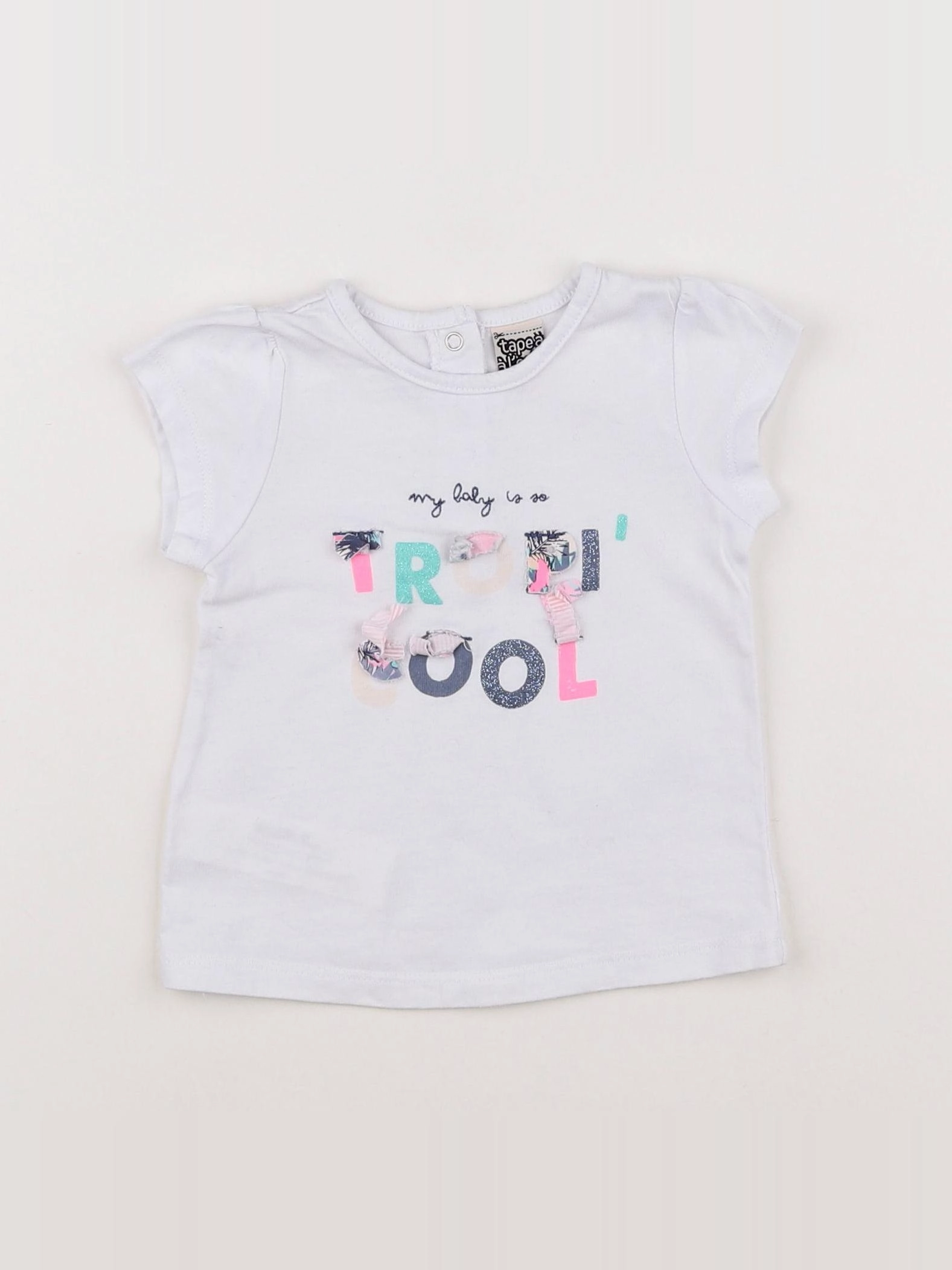 Tape à l'oeil - tee-shirt blanc - 6 mois