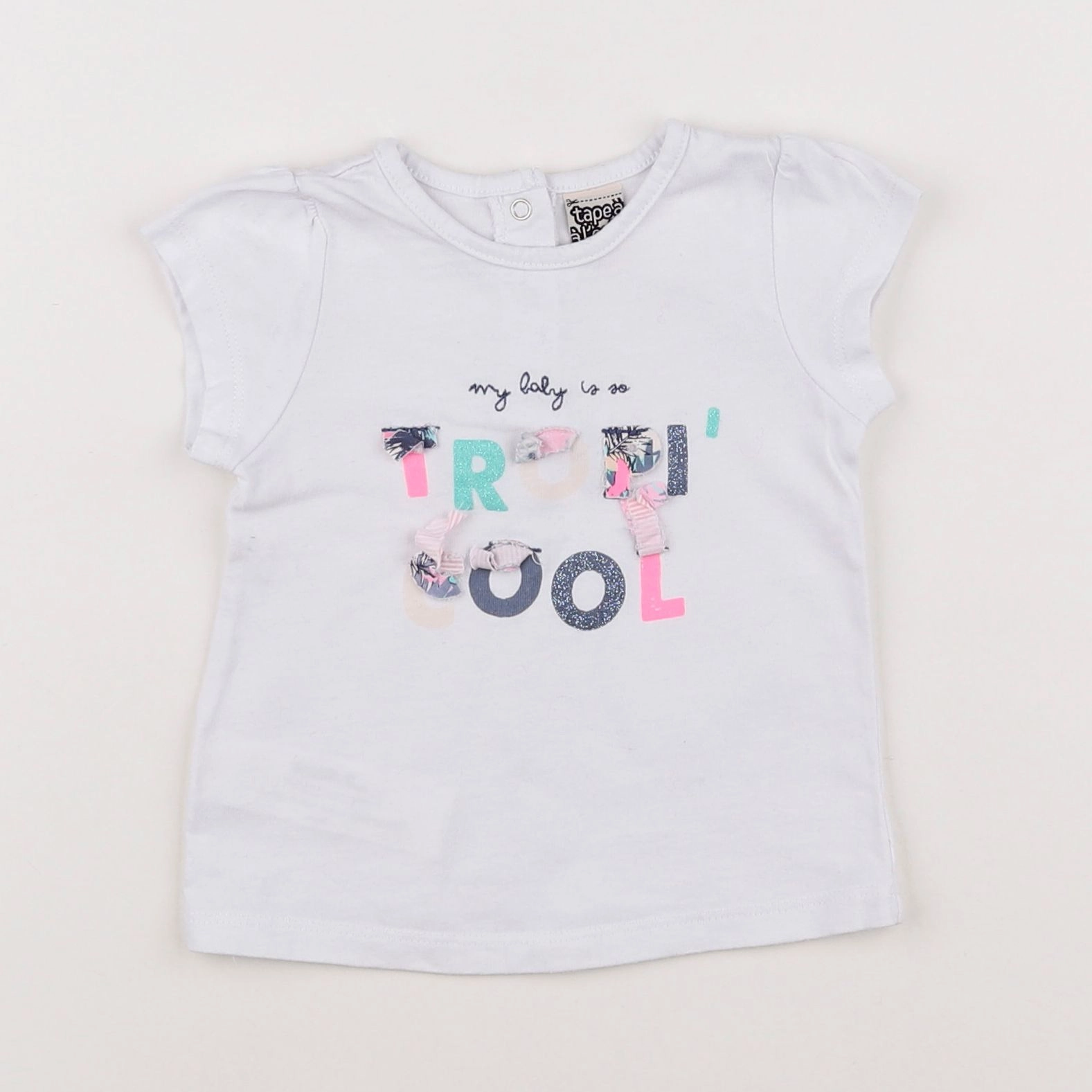 Tape à l'oeil - tee-shirt blanc - 6 mois