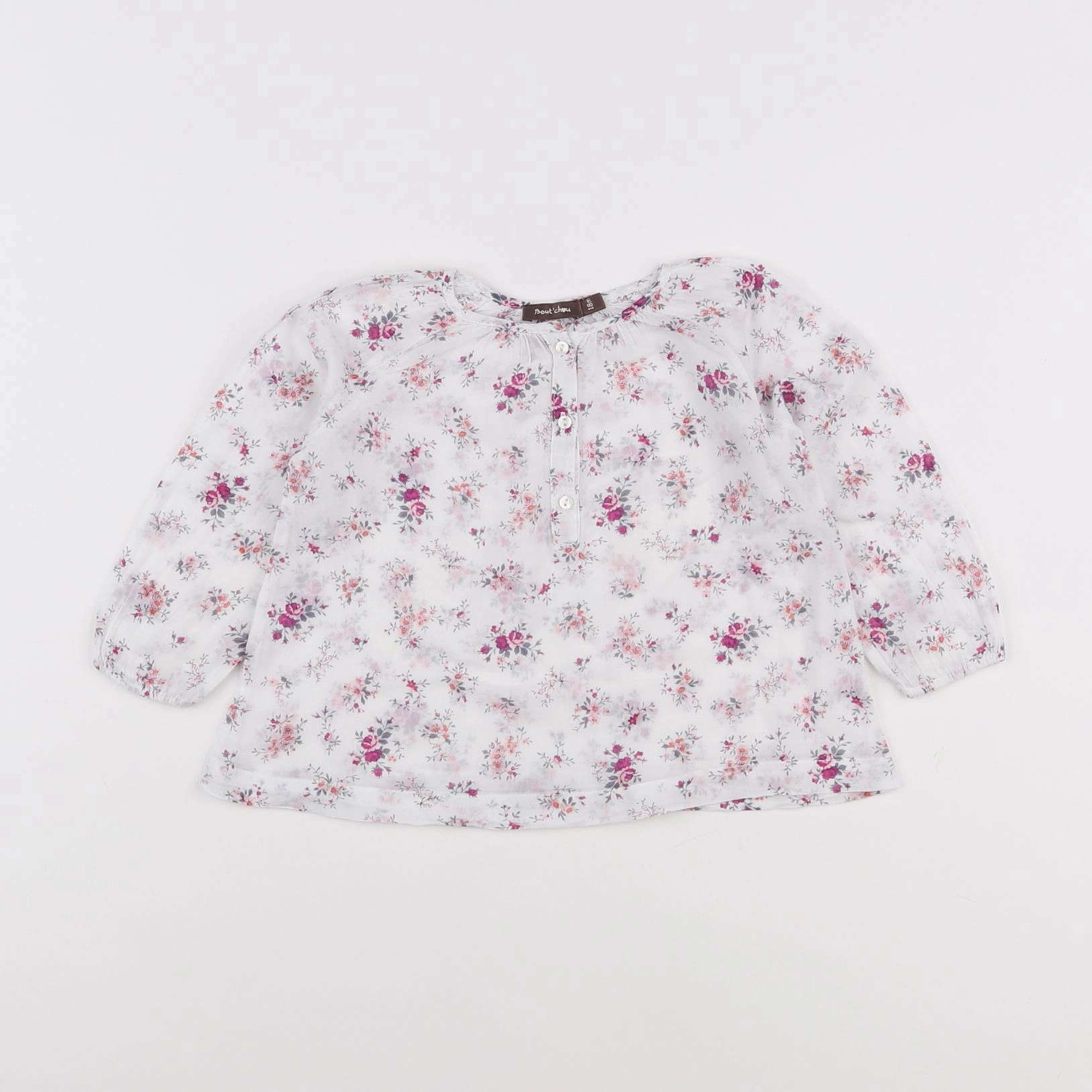 Boutchou - blouse multicolore - 18 mois