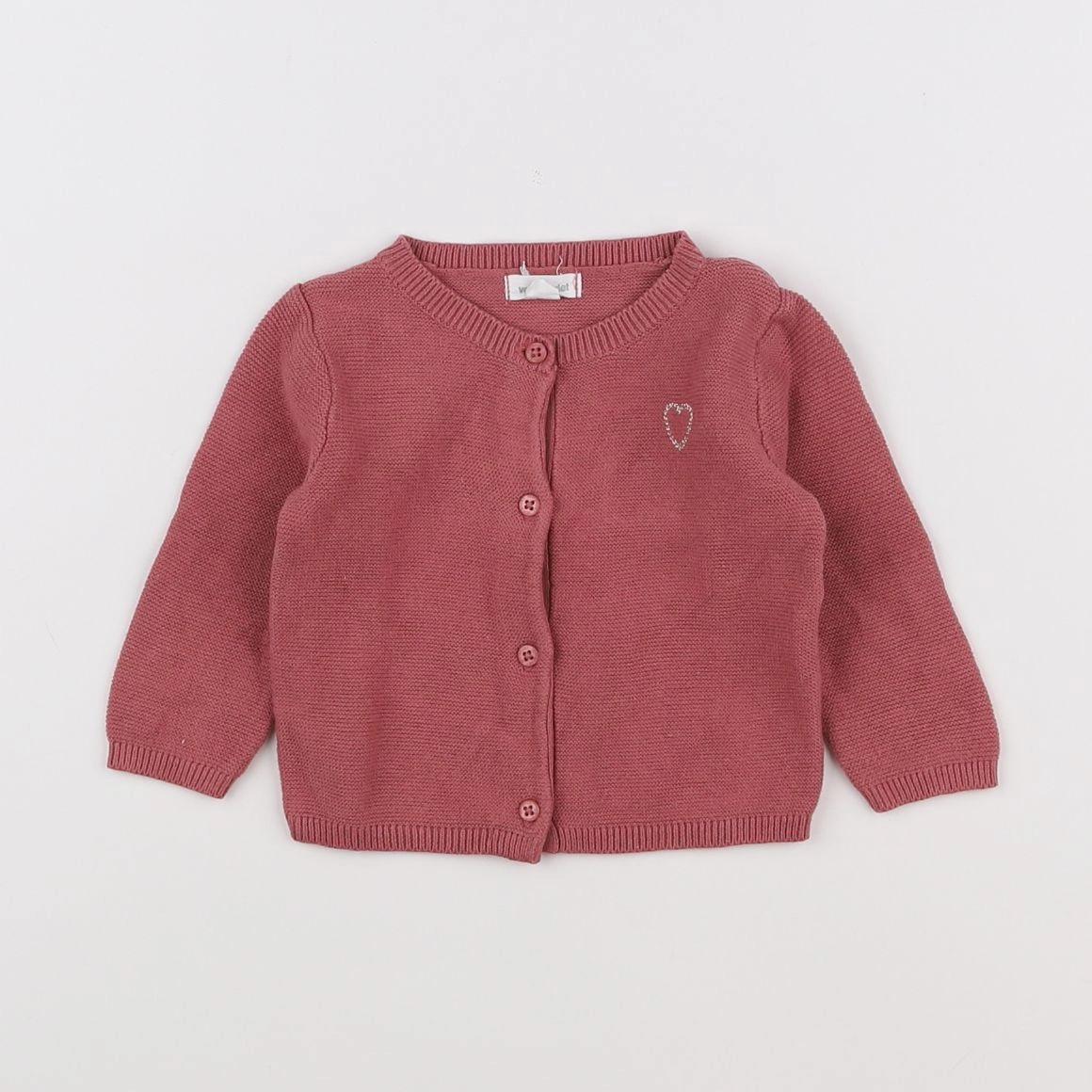 Vertbaudet - gilet rose - 3 mois