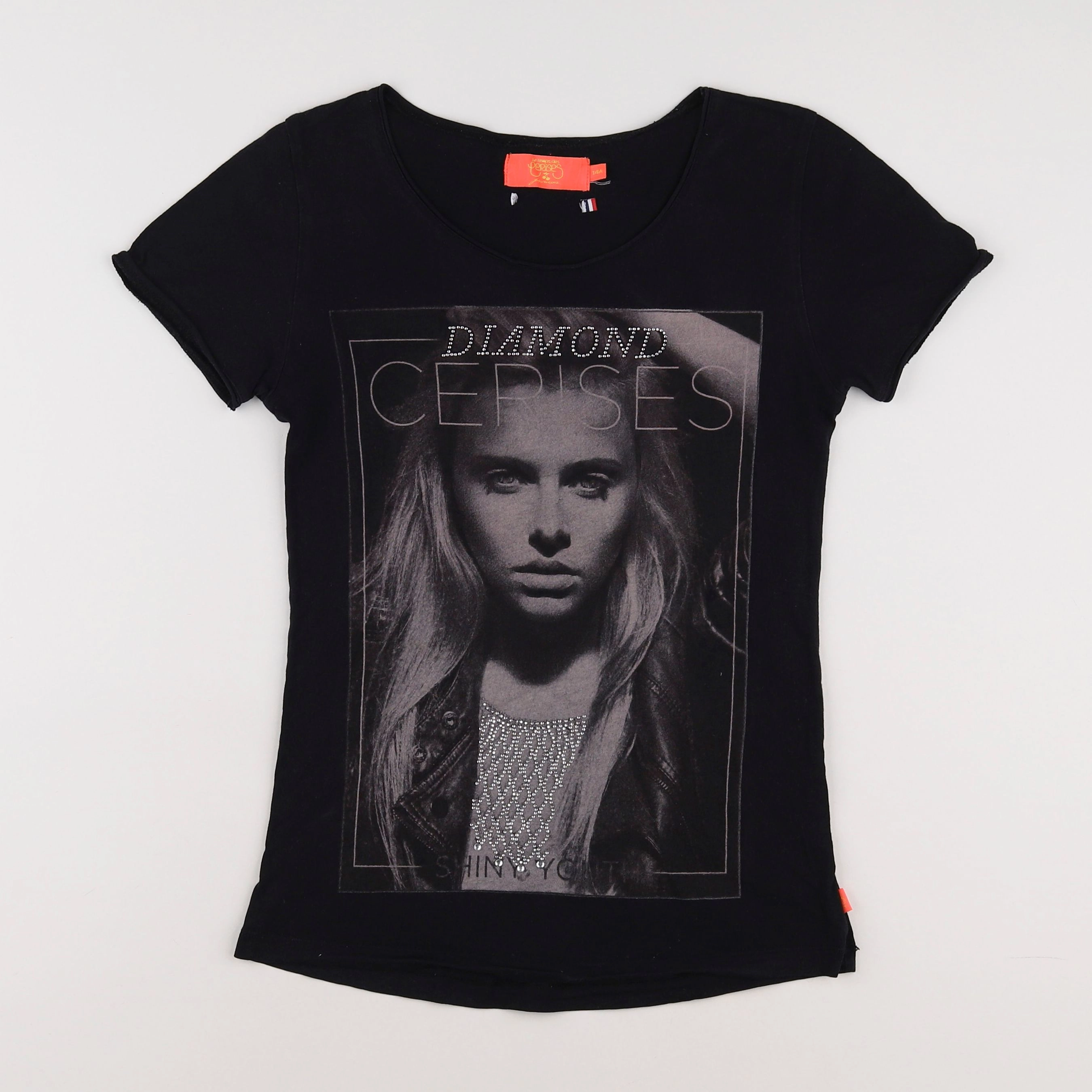 Le temps des cerises  - tee-shirt noir - 14 ans