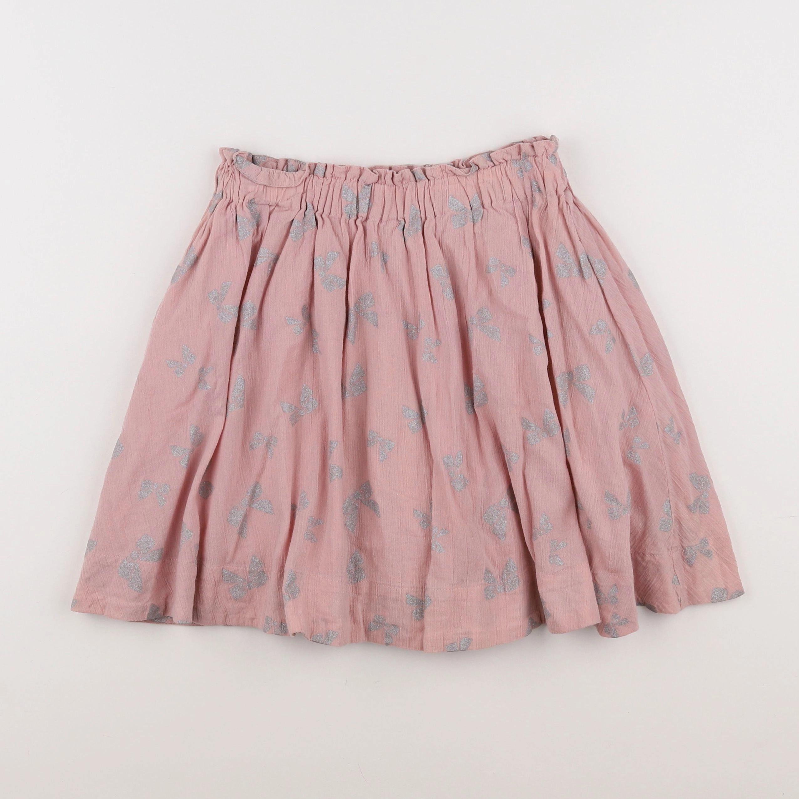 Vertbaudet - jupe rose, argent - 12 ans