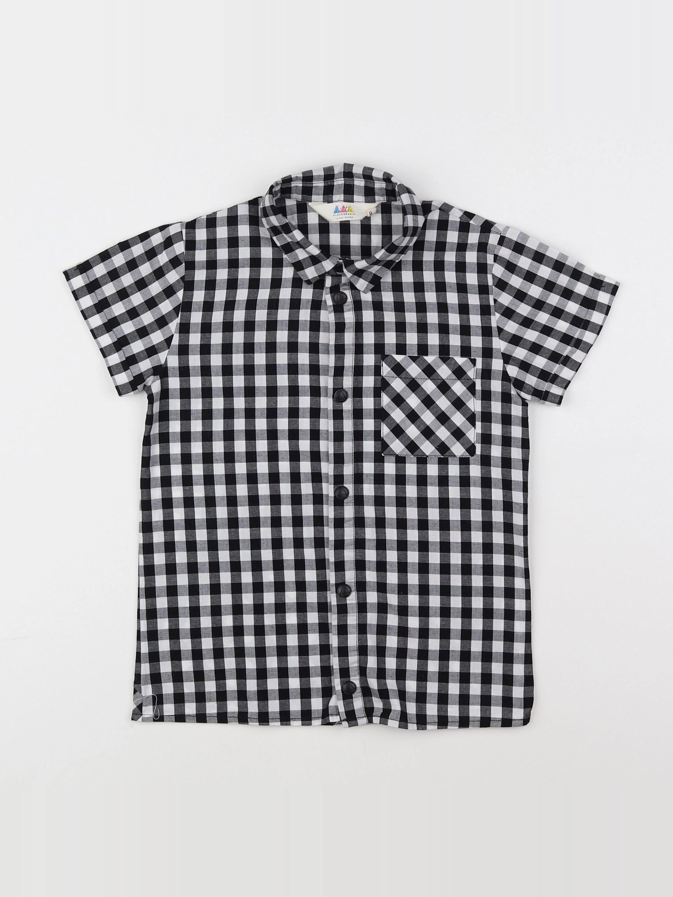 Little Eleven Paris - chemise noir - 8 ans