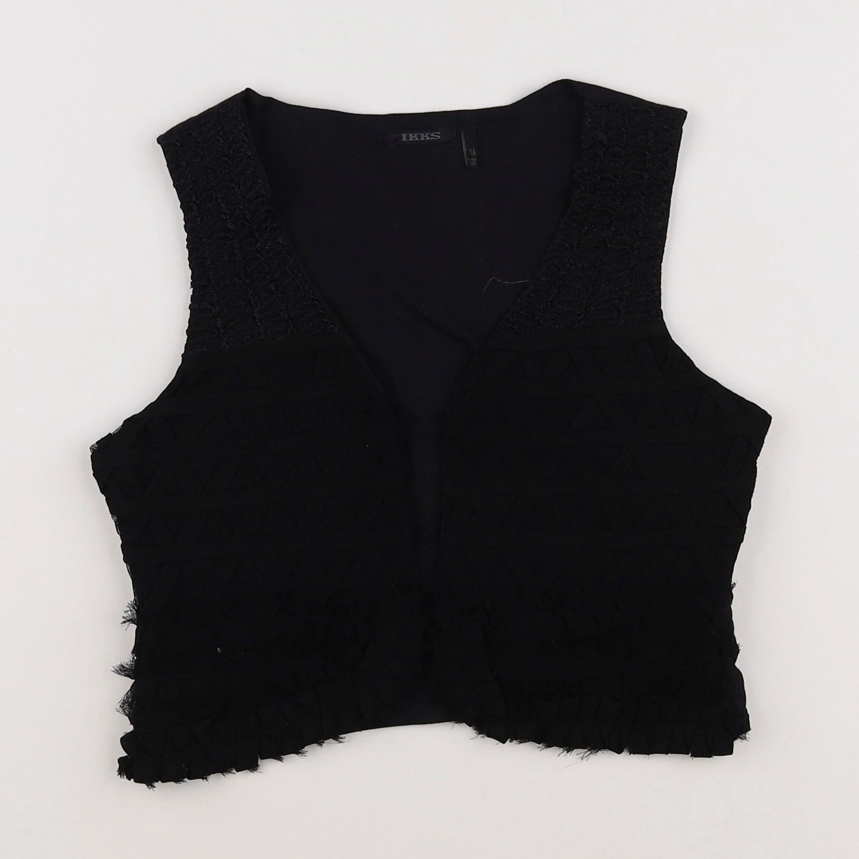 IKKS - gilet noir - 8 ans