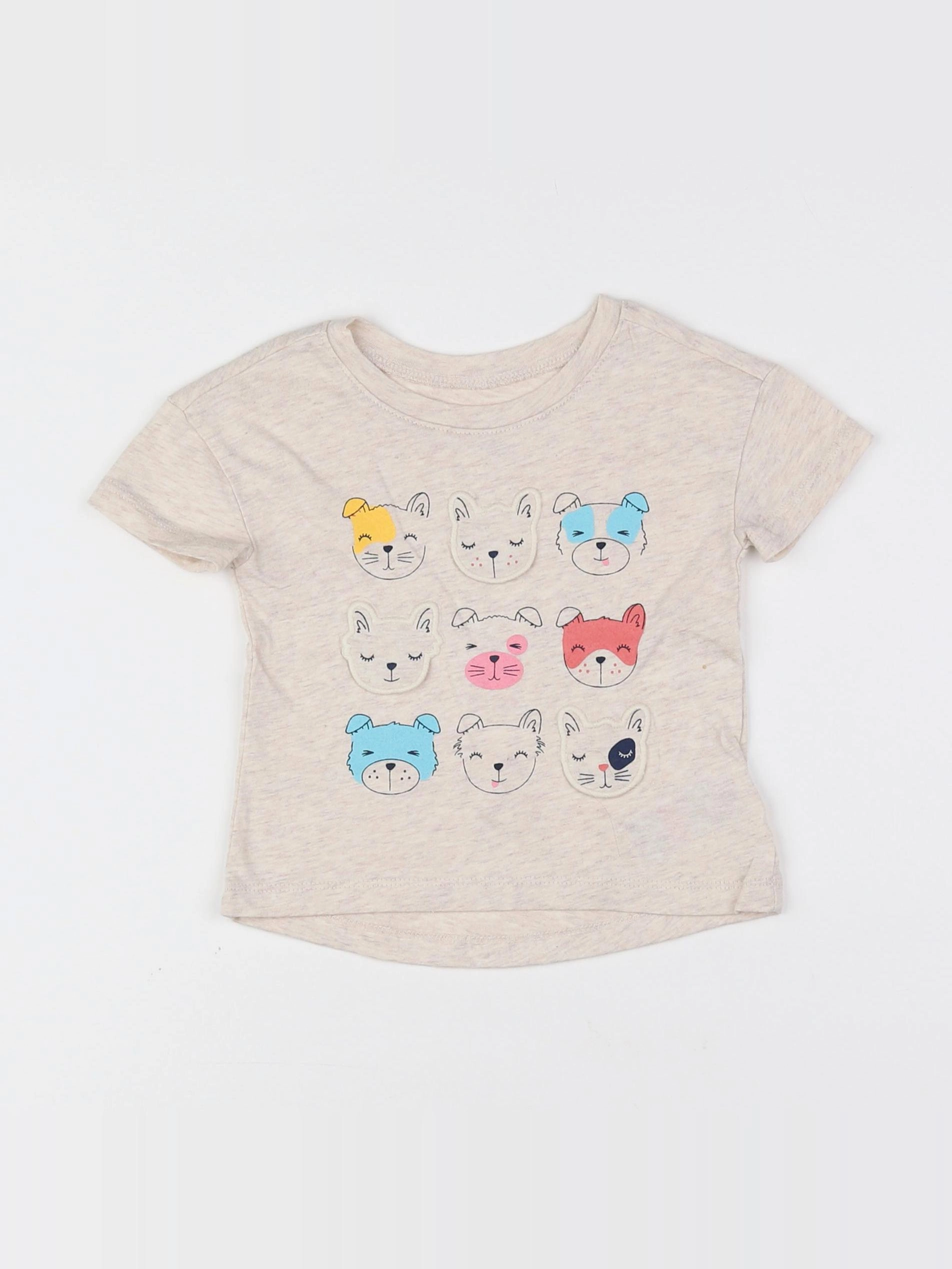 GAP - tee-shirt beige - 6/12 mois