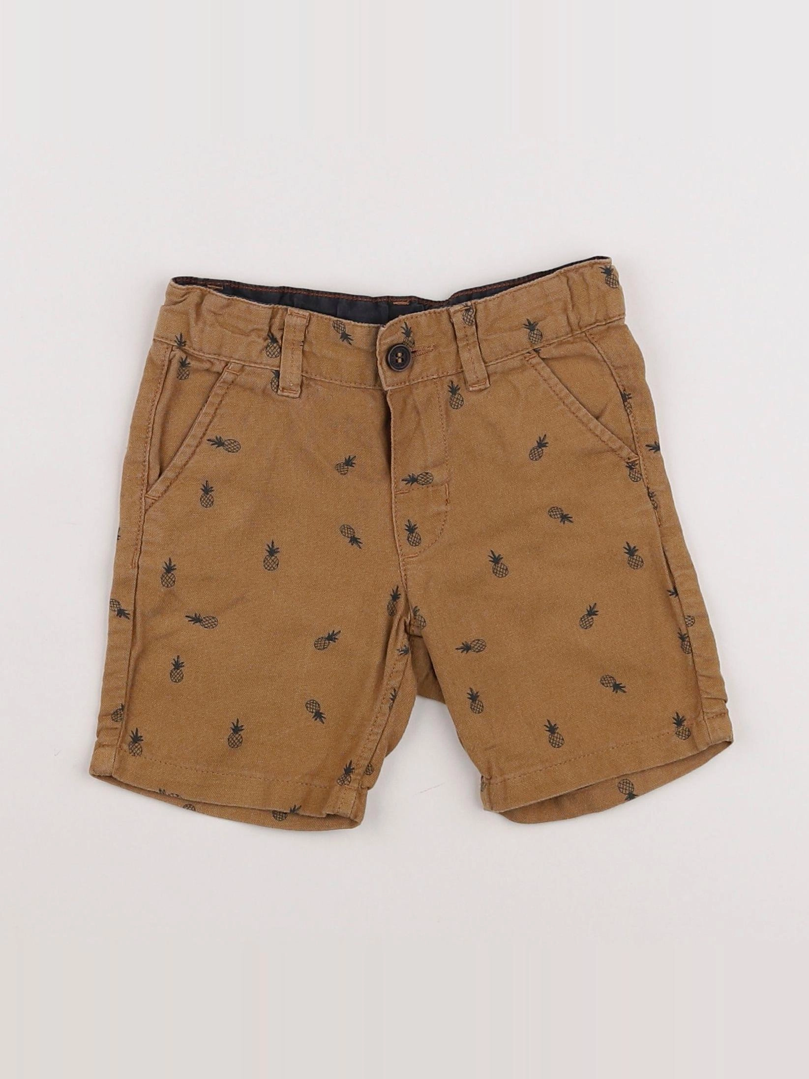 H&M - short marron - 3/6 mois