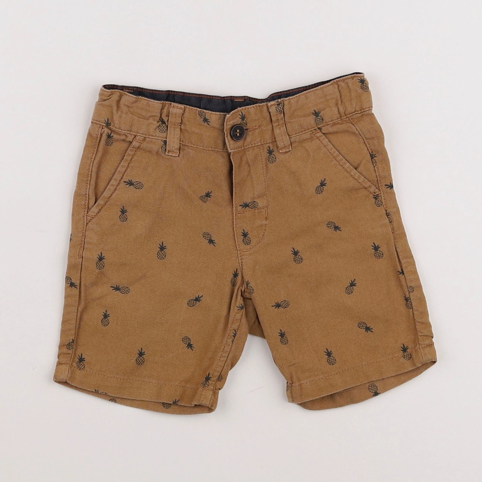 H&M - short marron - 3/6 mois