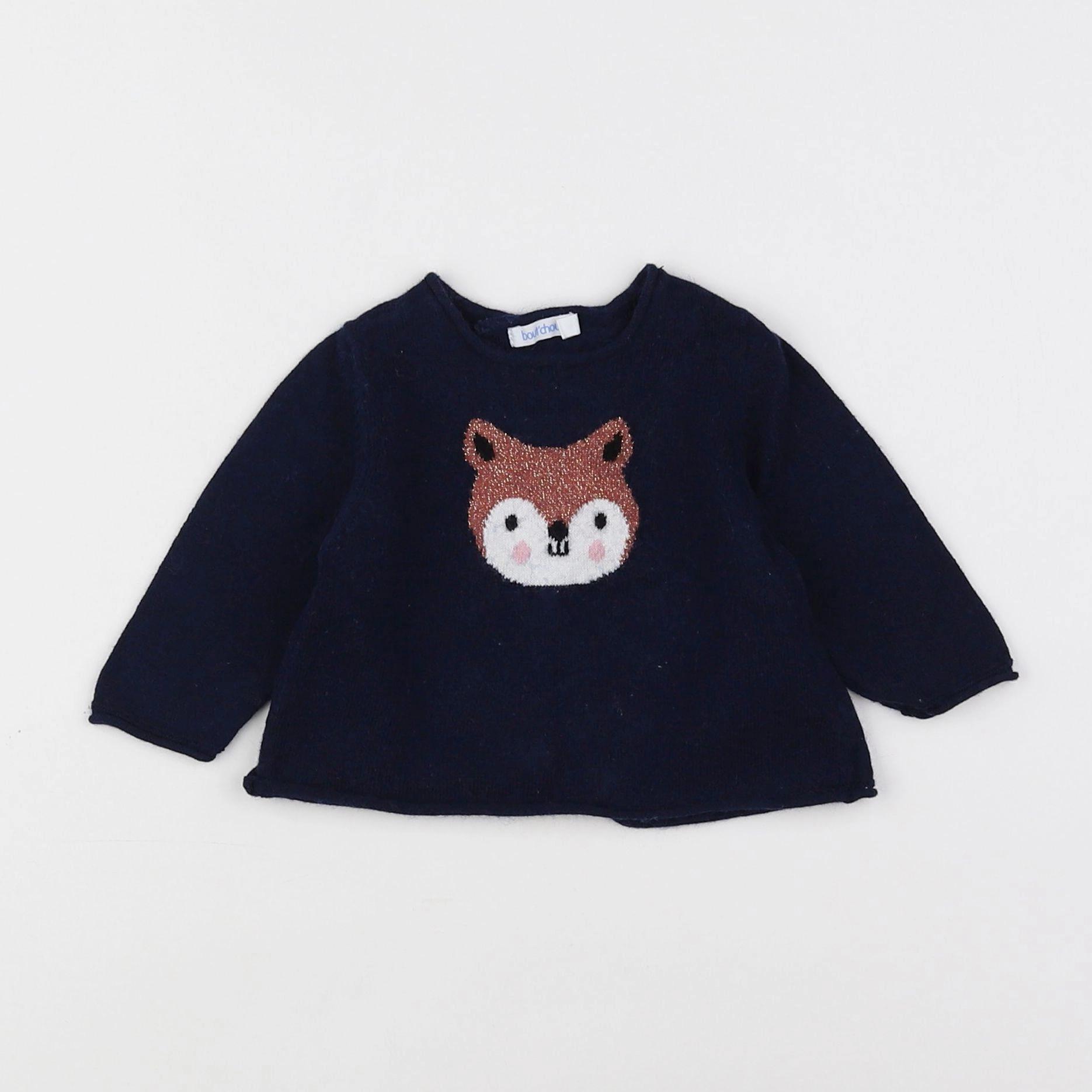 Boutchou - pull bleu - 3 mois