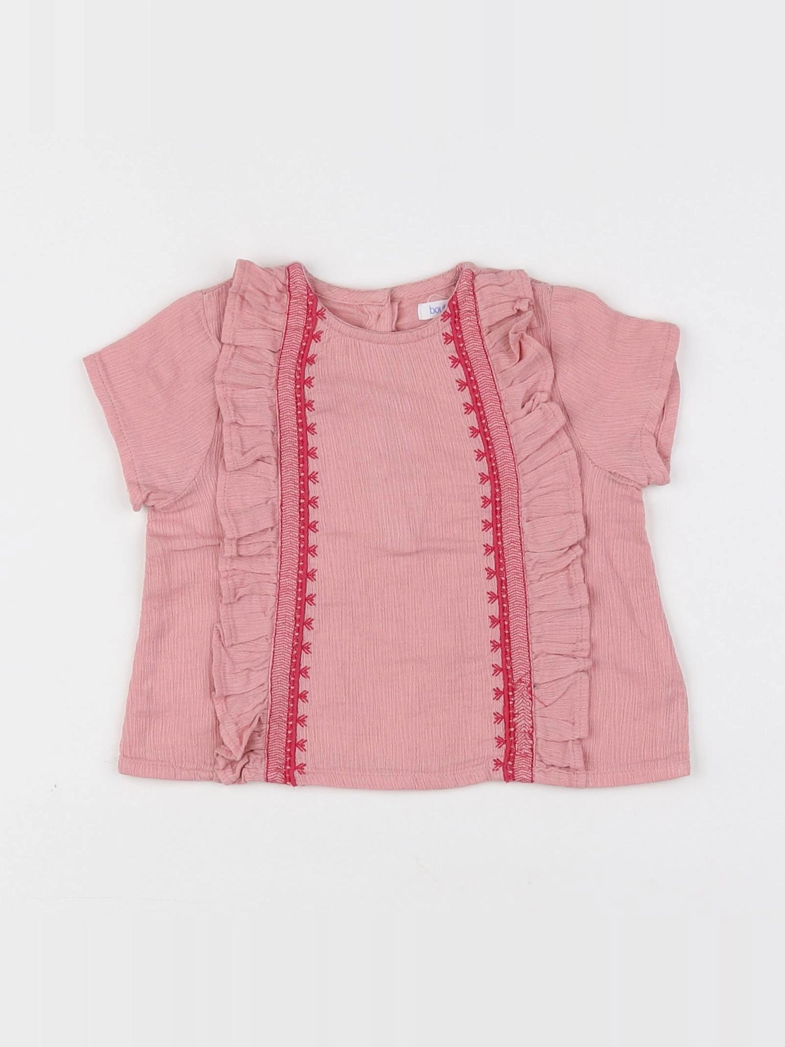 Boutchou - blouse rose - 6 mois