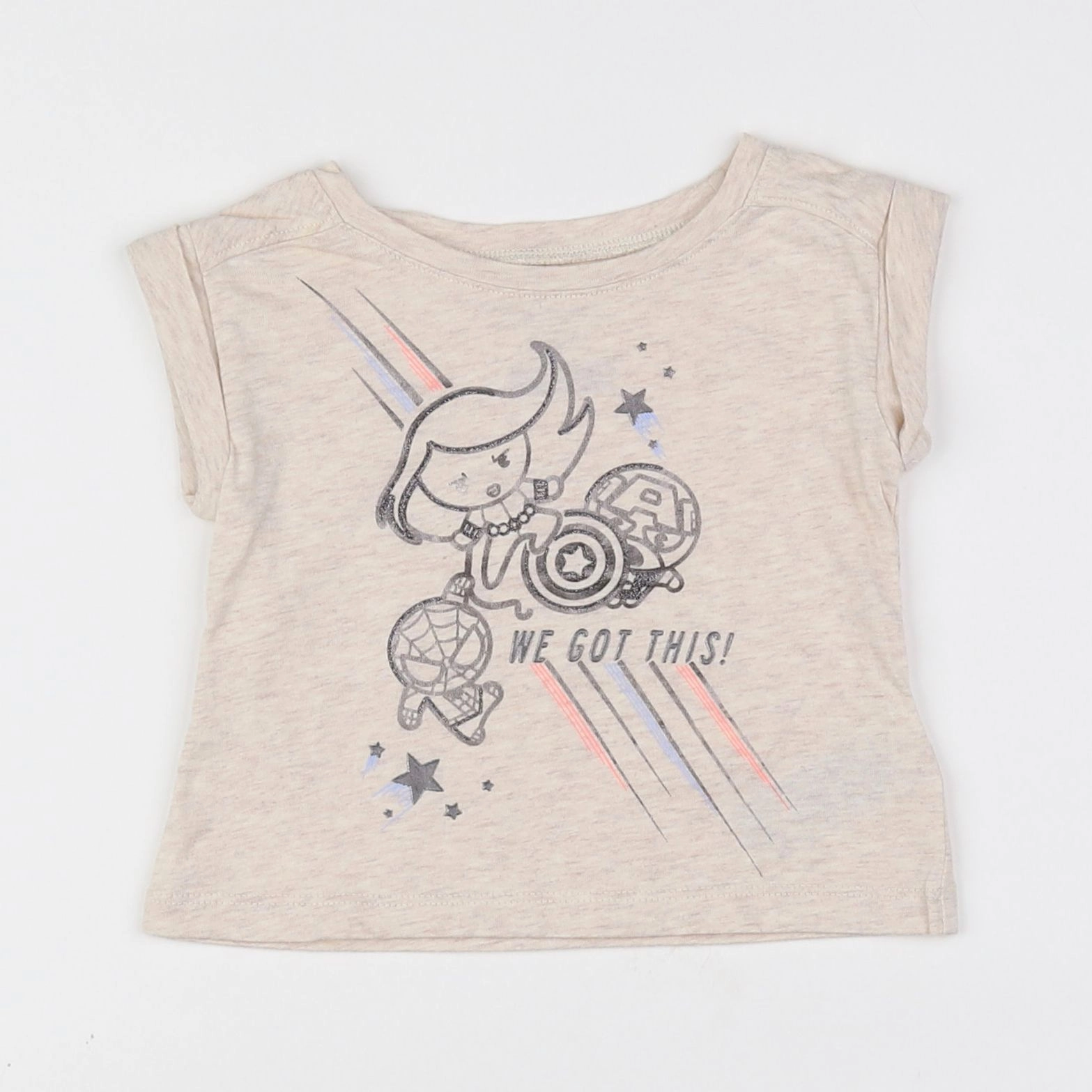 GAP - tee-shirt beige - 6/9 mois