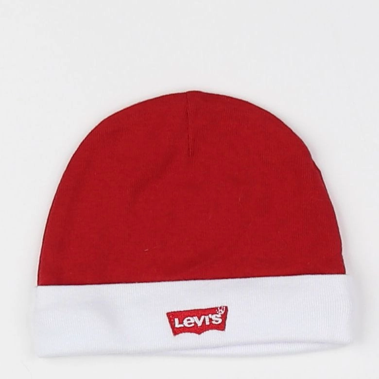 Levi's - bonnet blanc, rouge - 0/6 mois