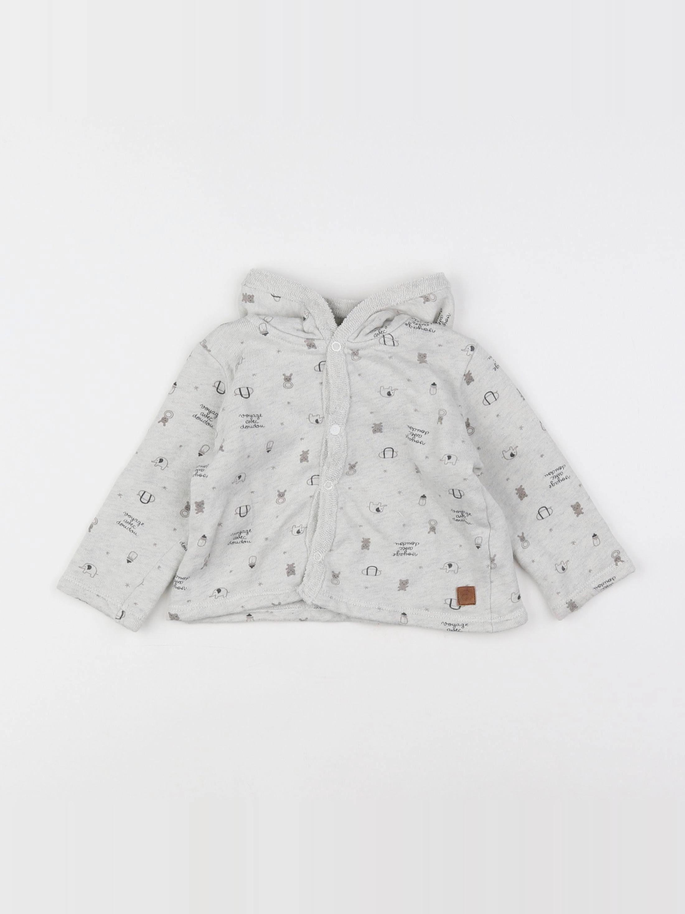 Absorba - gilet gris - 6 mois