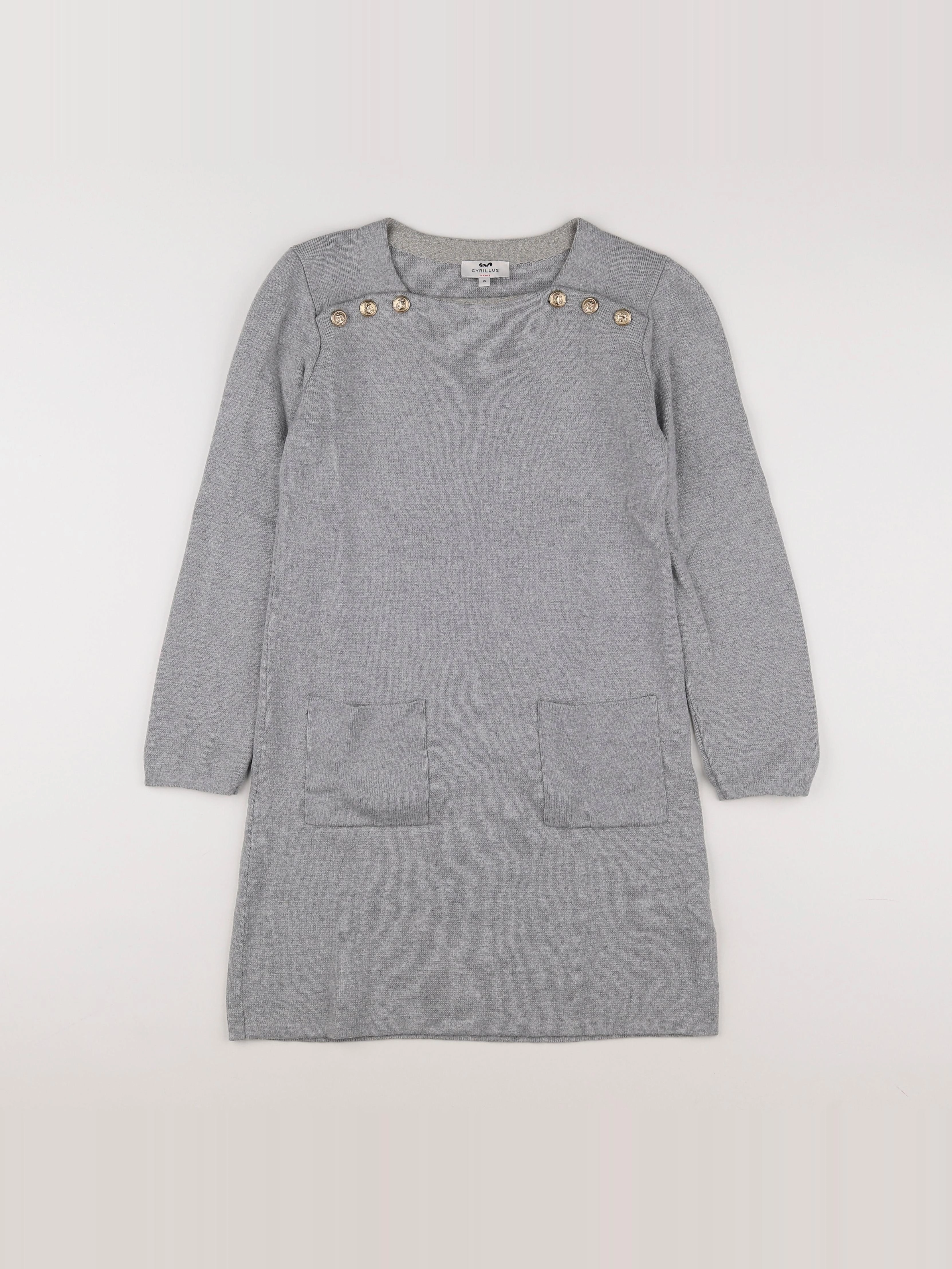 Cyrillus - robe gris - 10 ans