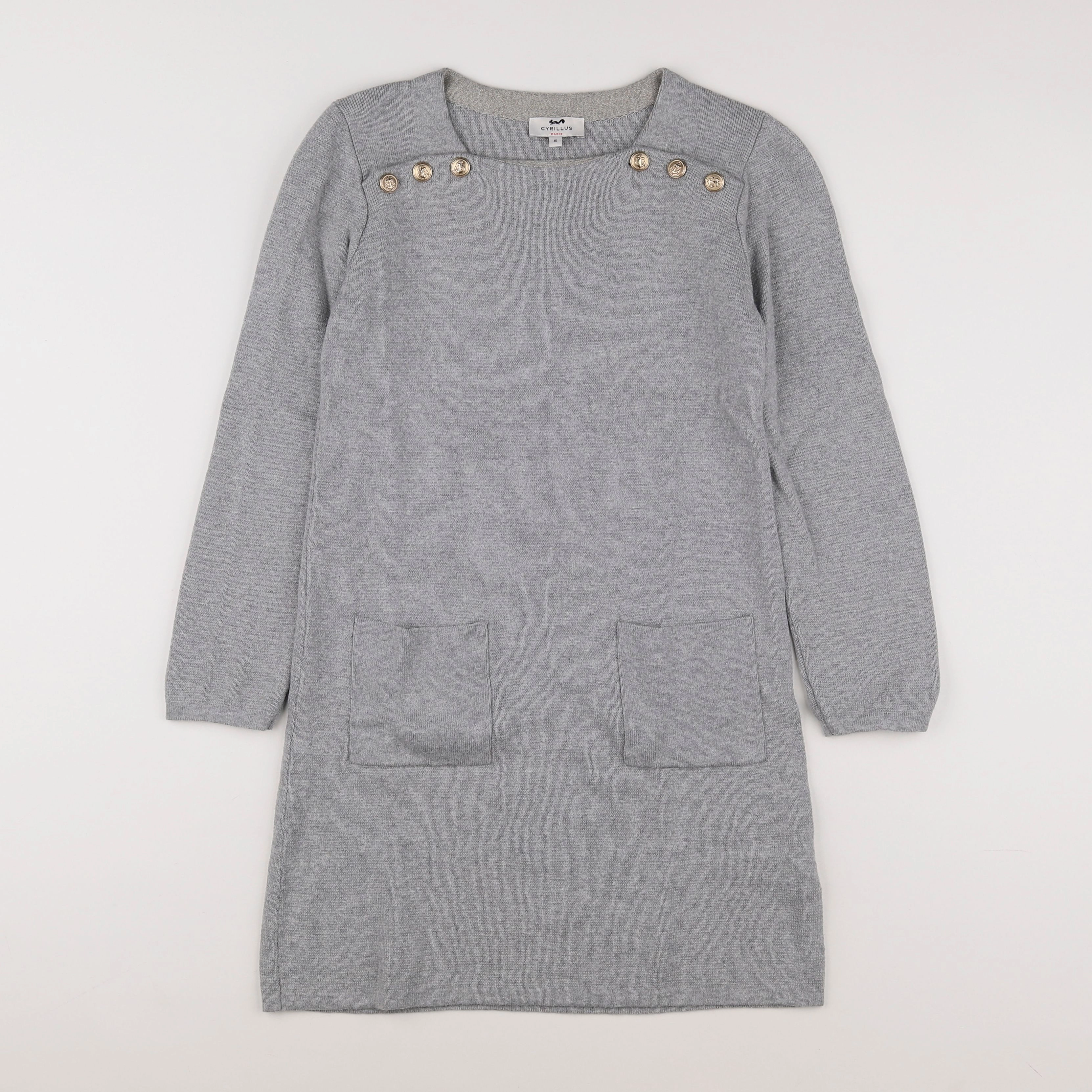 Cyrillus - robe gris - 10 ans