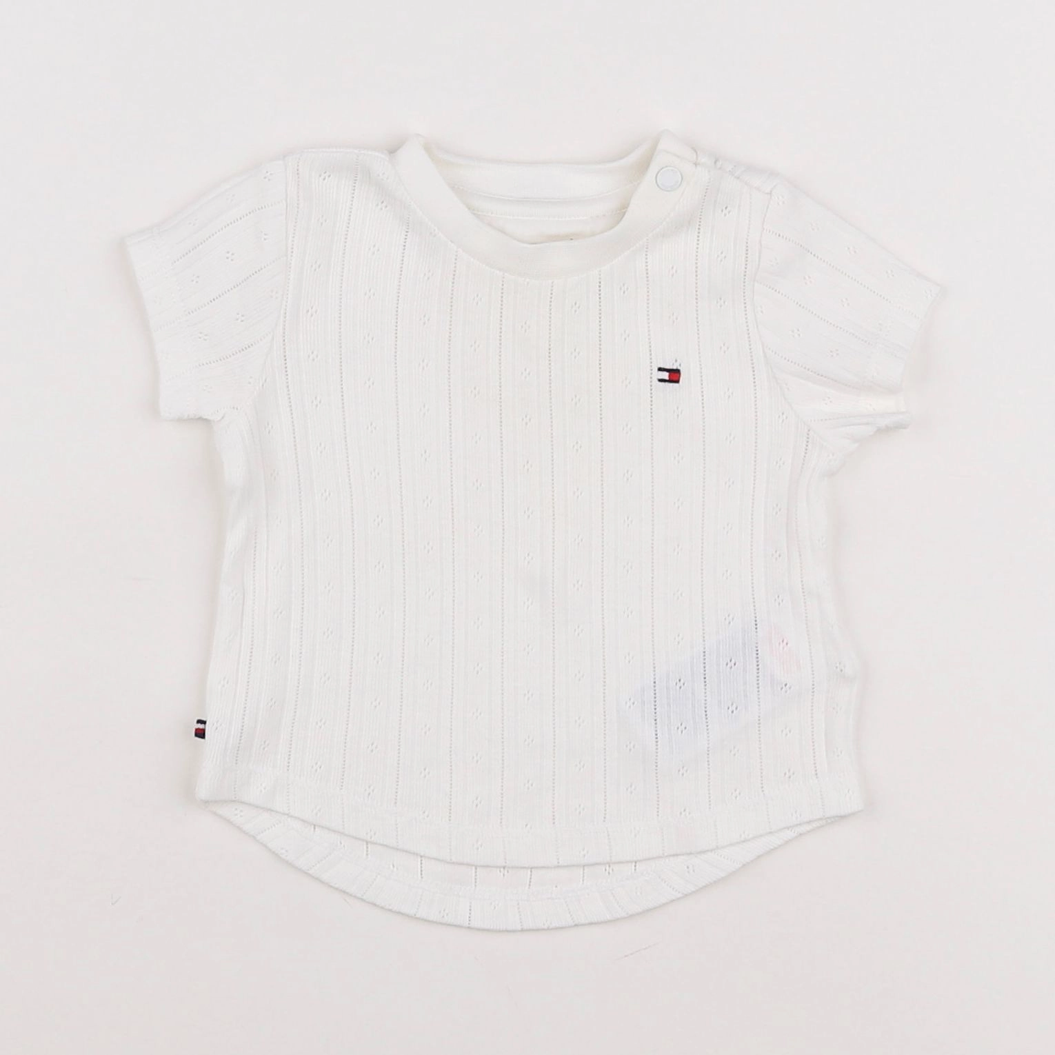 Tommy Hilfiger - tee-shirt blanc - 0/3 mois