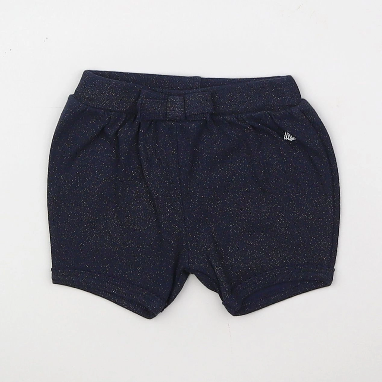 Petit Bateau - short bleu - 3 mois