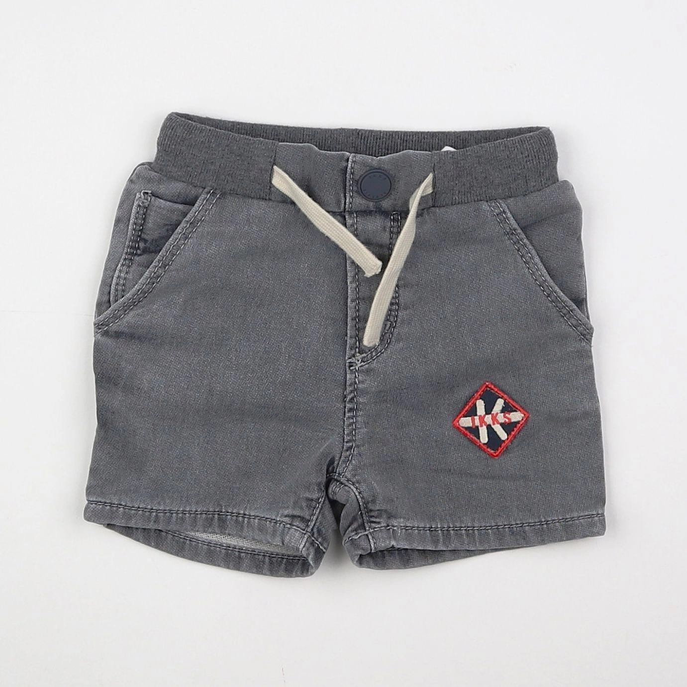 IKKS - short gris - 6 mois